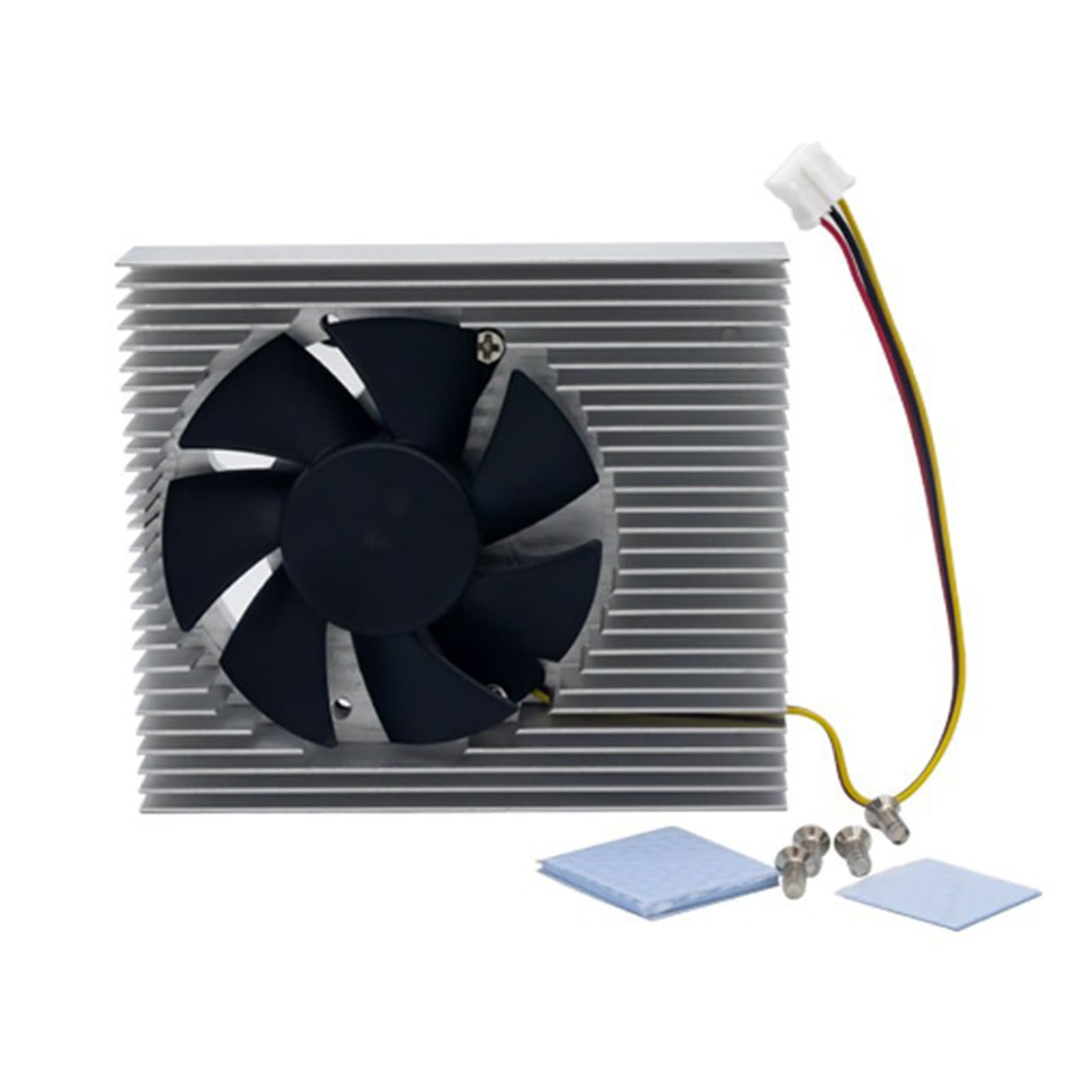 Heat Sink with Fan for Board Cooler Cooling Aluminum Heat Sink Thermal Conductive Pad