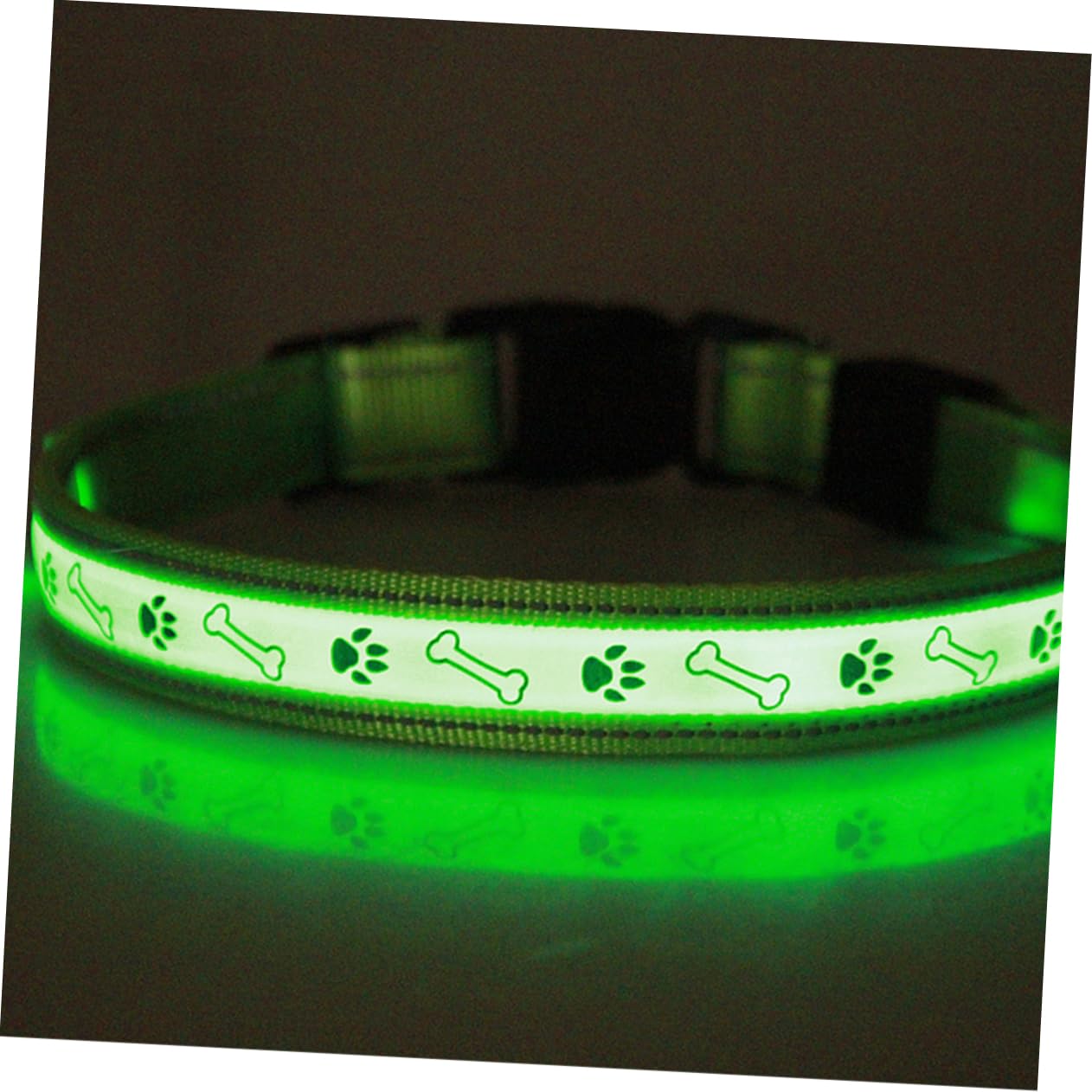 Toddmomy 2 Pièces LED Collier Pour Animaux De Compagnie Clignotant Collier Pour Animaux De Compagnie Éclairé De Circulaire Éclairé Pour