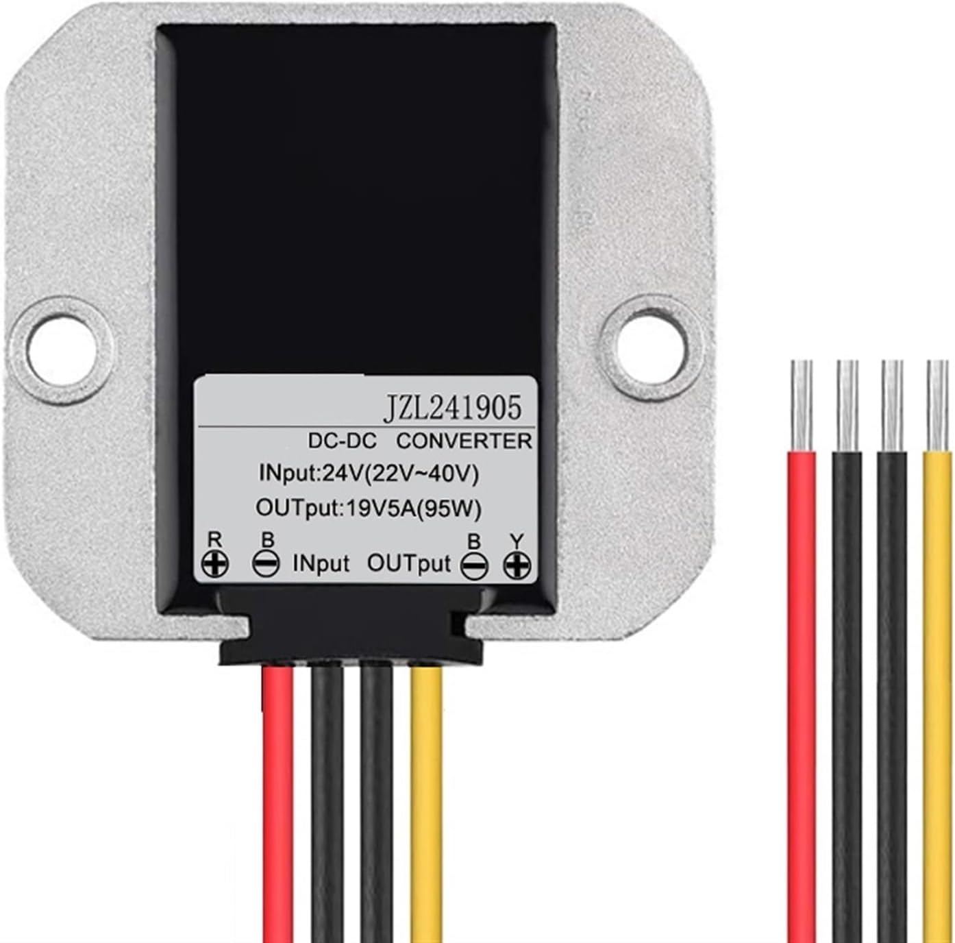 DC-DC 24V to 19V 10A Step Down 36V 48V to 19V 10A Voltage Regulator 190W Laptop Power Supply for Car(24V to 19V 5A)