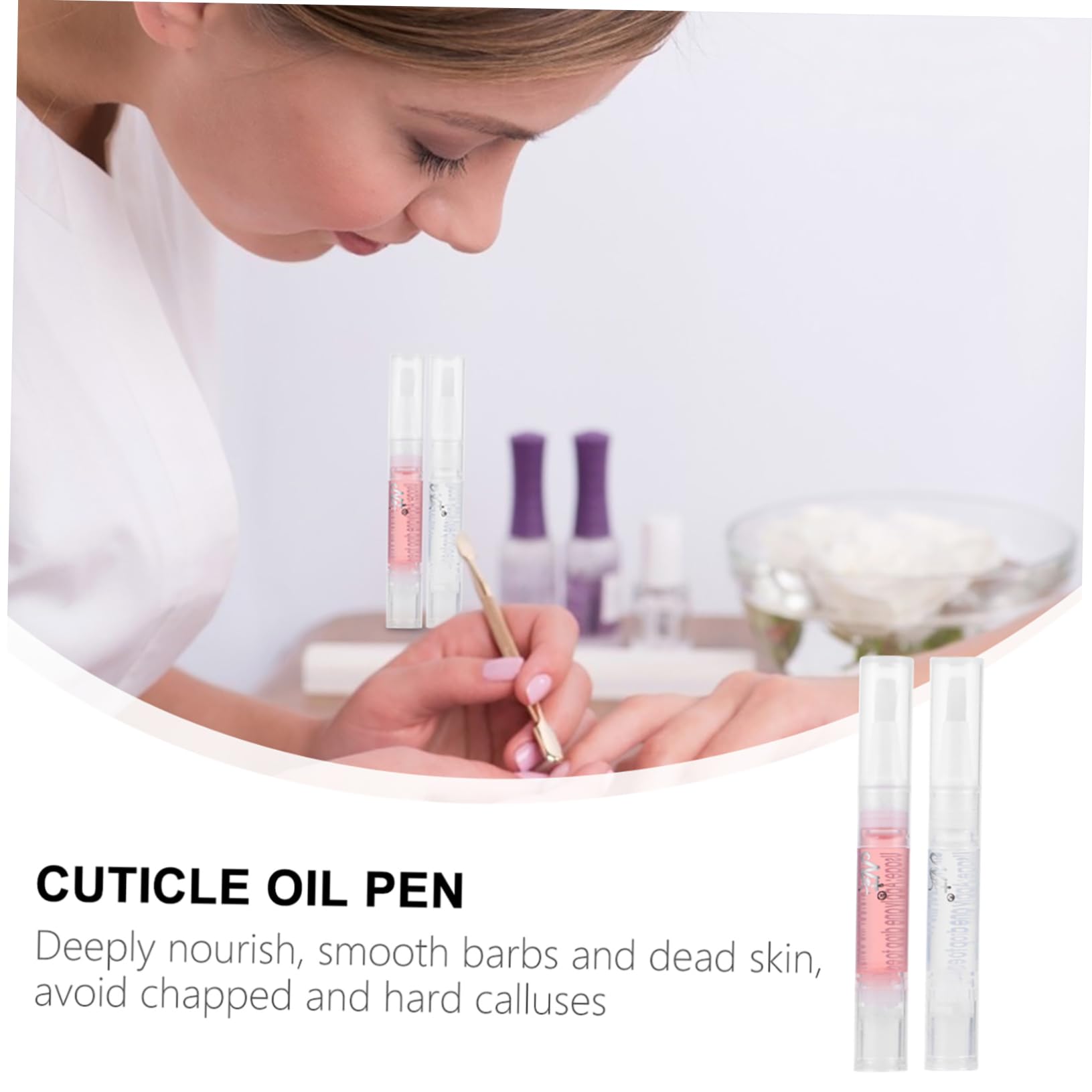 Healeved 24piezas Nutriente Para Cutículas Lápiz Hidratante Para Cuidado De Uñas Para Manicura y Reparación De Para Salones y Casa