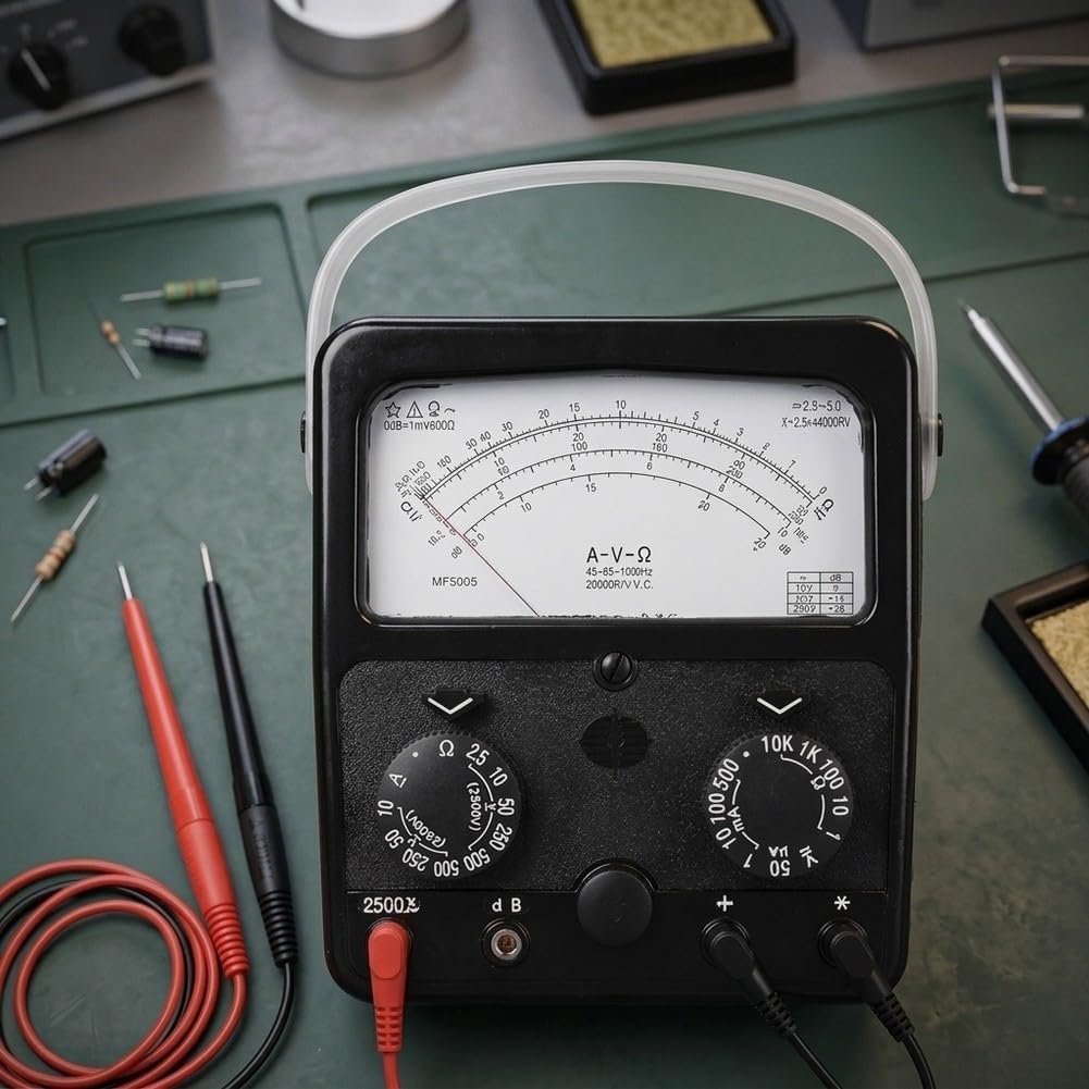 MF500 Mechanisches Multimeter Kunststoff Gehäuse Robust(Internal magnetism)