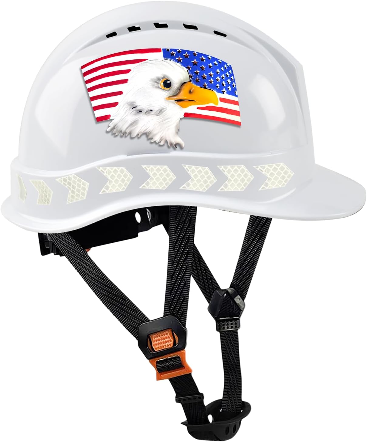 Safety Helmet Hard Hat Customize Your Logo USA Eagle Relief Industrial Construction Work Hat ANSI Z89.1 Approved