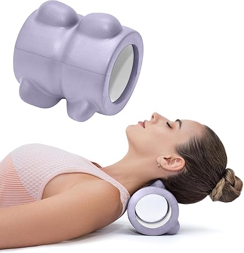 Miniatura 10 de Lumia Wellness Rodillo de masaje para el cuello, 4 pulgadas, masajeador muscular de tejido profundo, herramienta de liberación muscular, alivio de