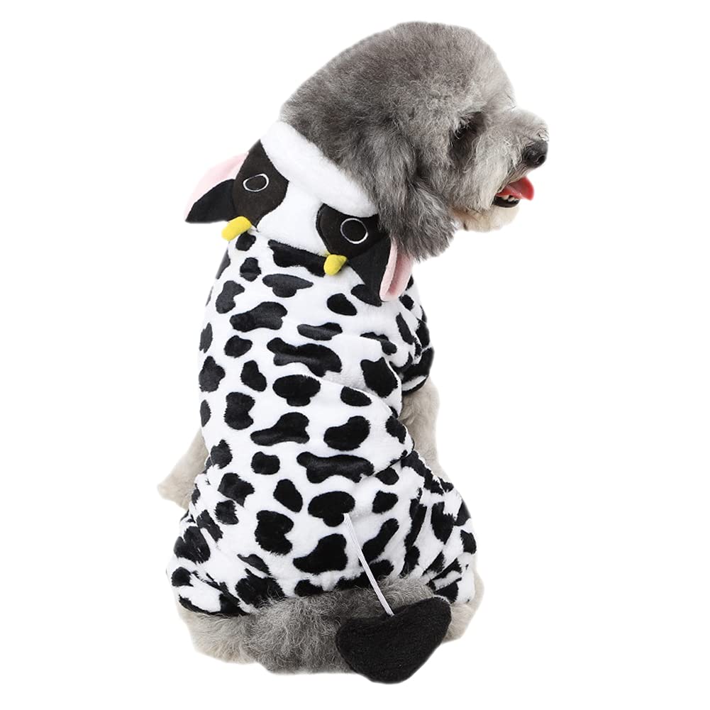 Kodervo Dog Cow Costume Adorable Halloween Amazon.in Pet Supplies