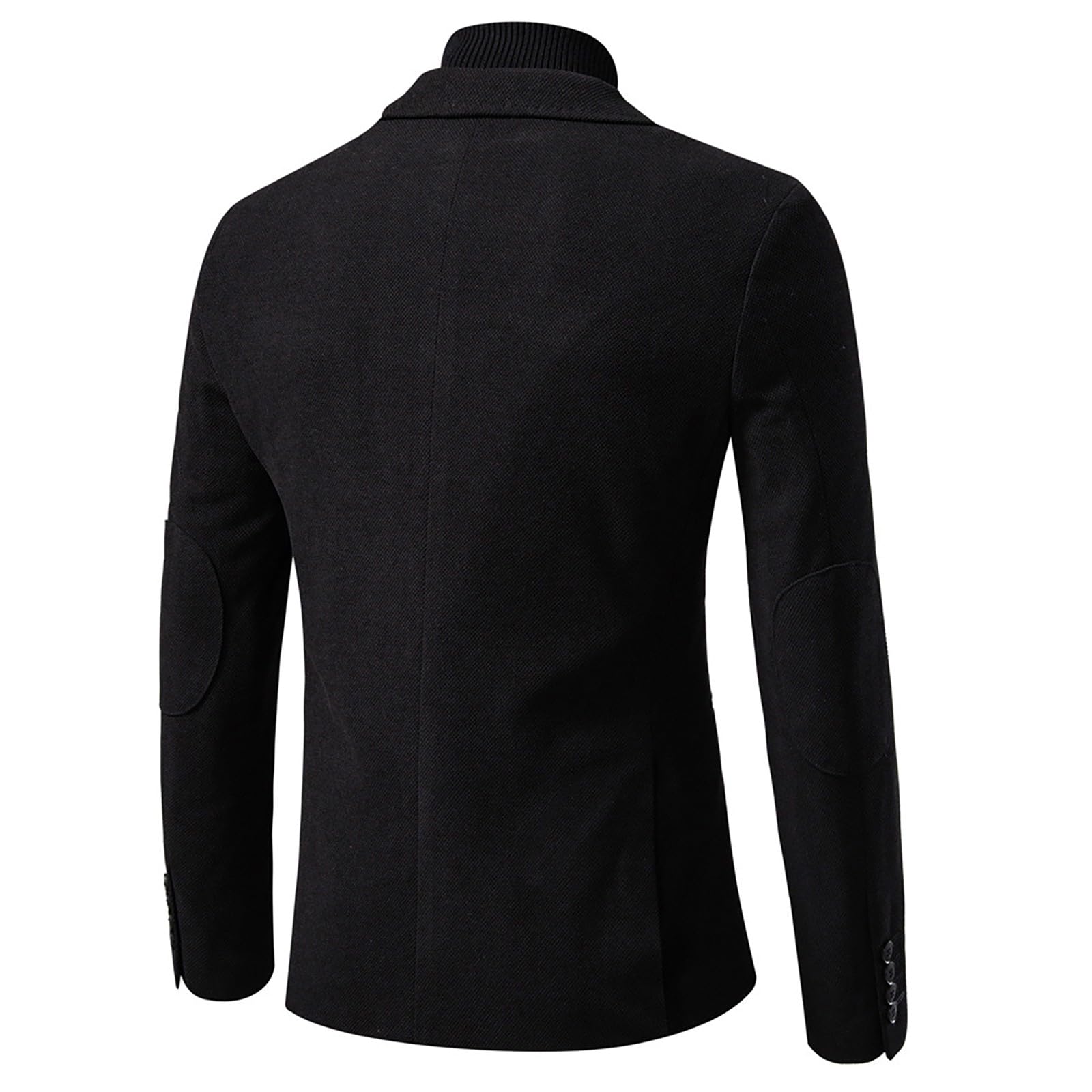 Chaquetas occidentales para hombre, chaqueta formal para hombre, chaqueta de solapa ajustada, chaqueta clásica versátil de color sólido, cuello en V, botonadura única, abrigos casuales de negocios de