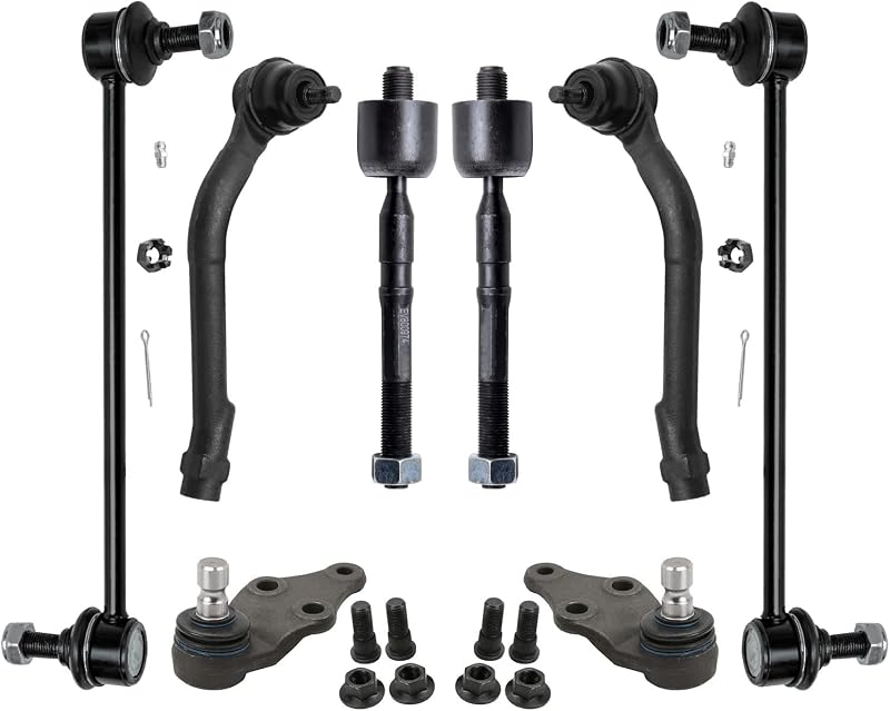 Kit de suspensão dianteira Detroit Axle para Hyundai Sonata, Azera e Kia Optima/Cadenza – 8 peças