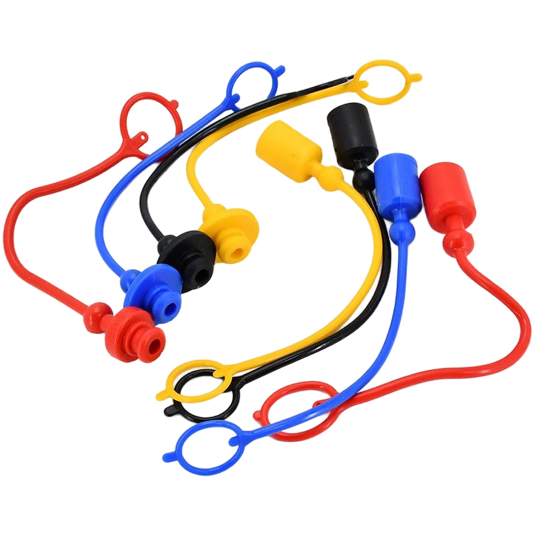 4 Pairs Hydraulic Hose Caps and Plugs 1/2 Inch for Hydraulic Fittings, Plastic Dust Plug
