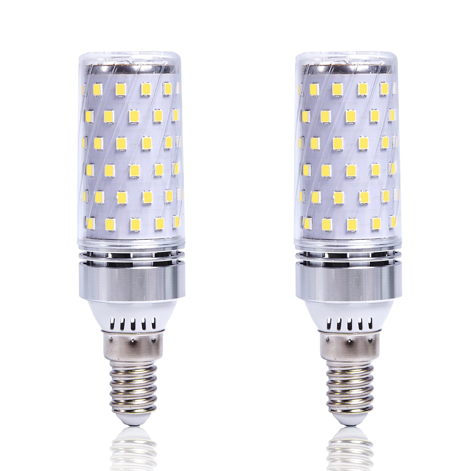 LiTlight E14 LED Bulbs 10W, SES Small Edison Screw Light Bulbs 1100LM, 6000K Cool White, 100W Halogen Equivalent, E14 Corn Light Bulb for Home Ceiling Lights, Non-Dimmable, Pack of 2