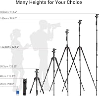 SMALLRIG 3935 180cm Alumínium Kamera Tripod Monopod, 360° Gömbfej, Telefontartó, 15kg Terhelhetőség 3