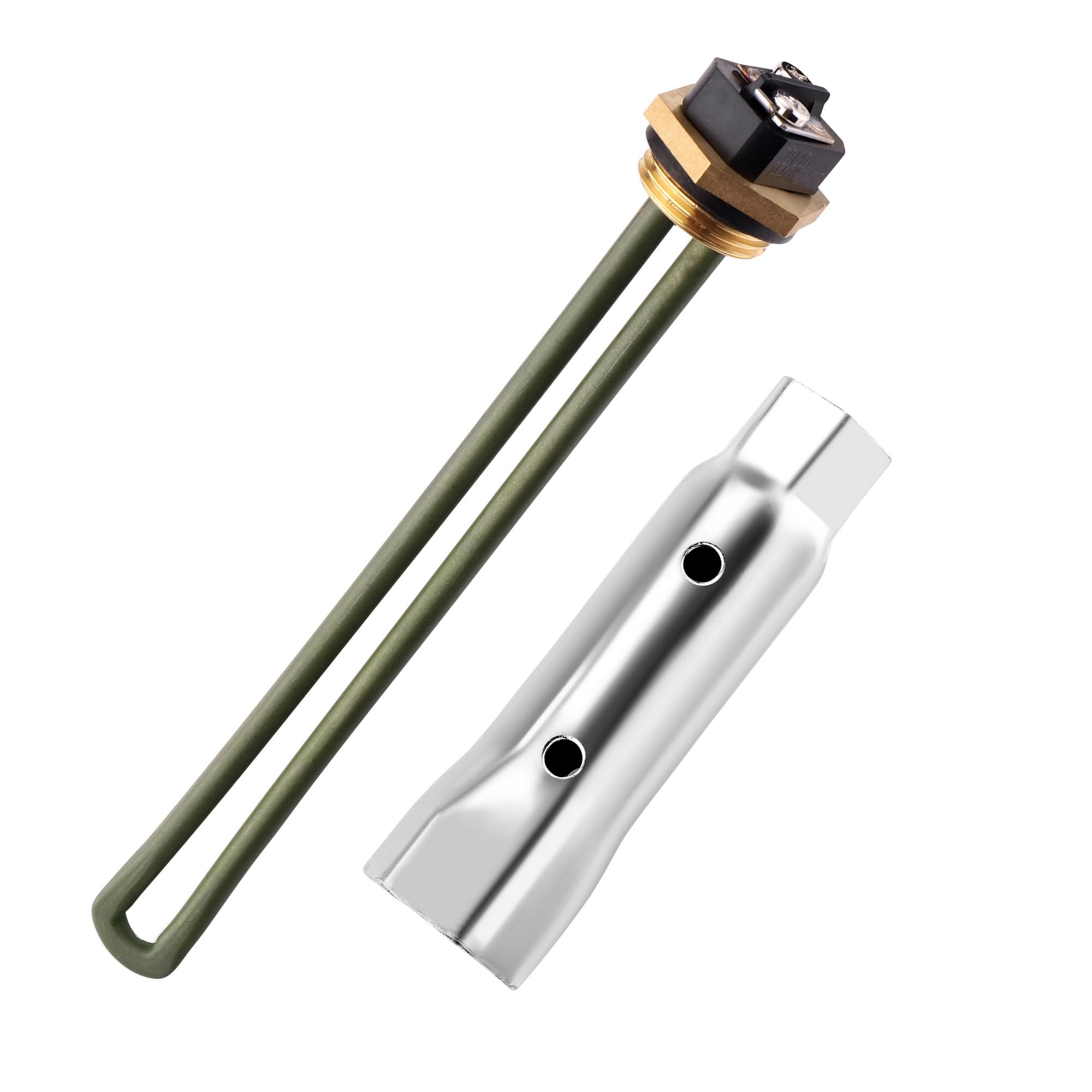 CozyCabin 520900 RV Water Heater Element Kit for Suburban SW4DE SW6DE SW6DEL SW10 SW10DE SW10PE SW12DE SW12DEL Suburban Rv Water Heater Parts, 120V 1440W, Heating Element with Wrench Socket