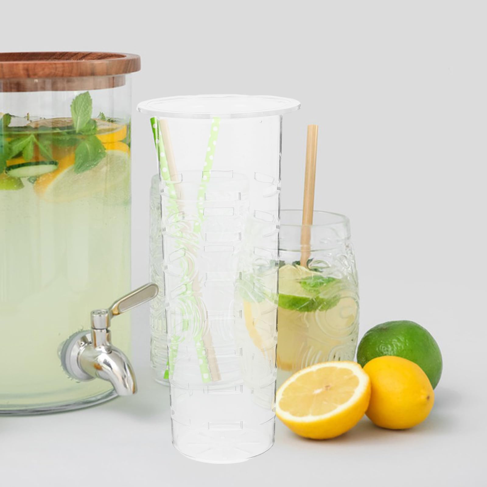 Cabilock Dispensador de bebidas acrílico para zumo de huevo, dispensador de bebidas, repuesto para huevo, fruta, dispensador de zumo