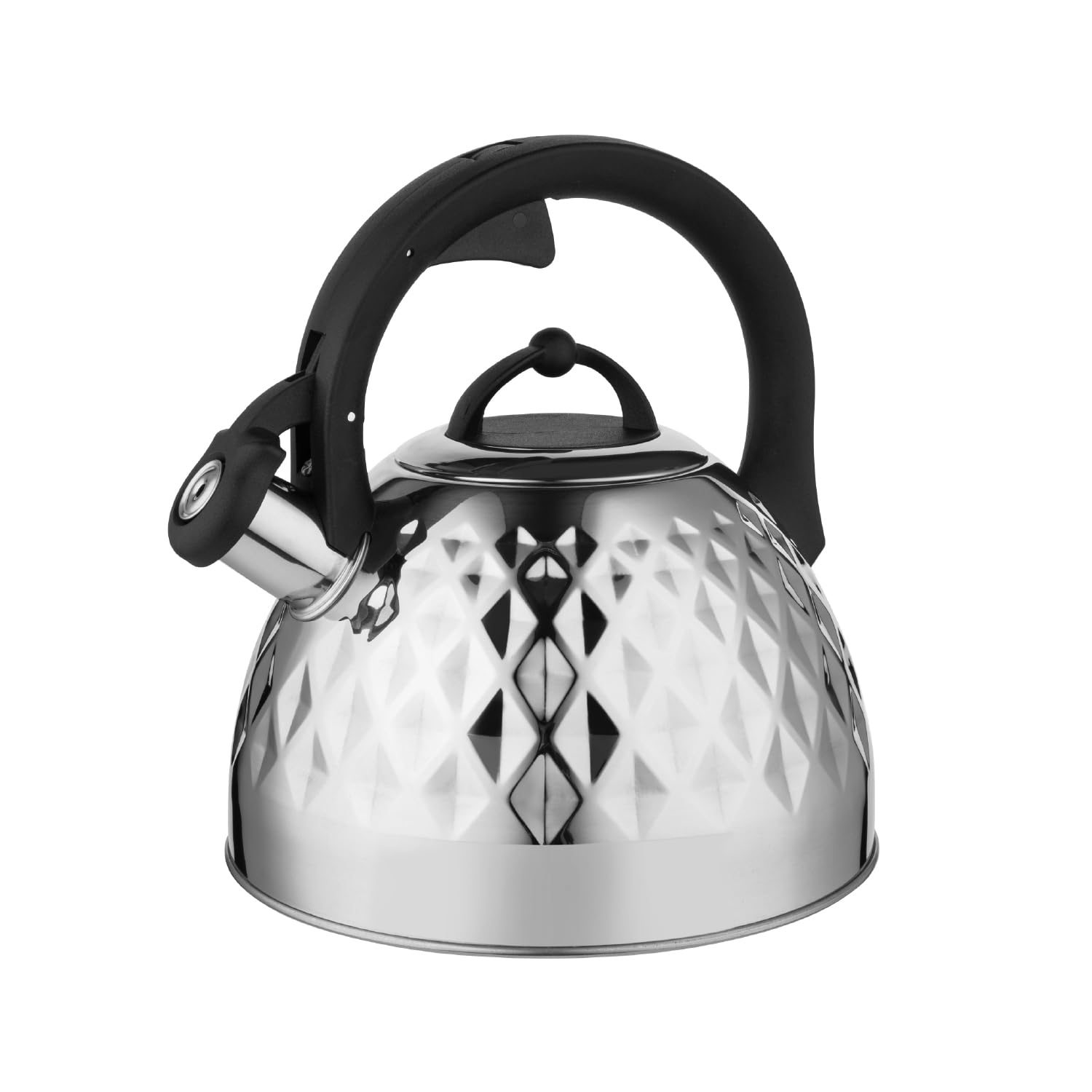 FLORINA Hervidor de Agua (2,5 l) I Tetera de Acero Inoxidable LUKE I Silbato con Mango de Bakelita I Silbido Automático I Tetera para Té y Café I Apta para Todo Tipo de Cocinas I Color: Negro — view 28