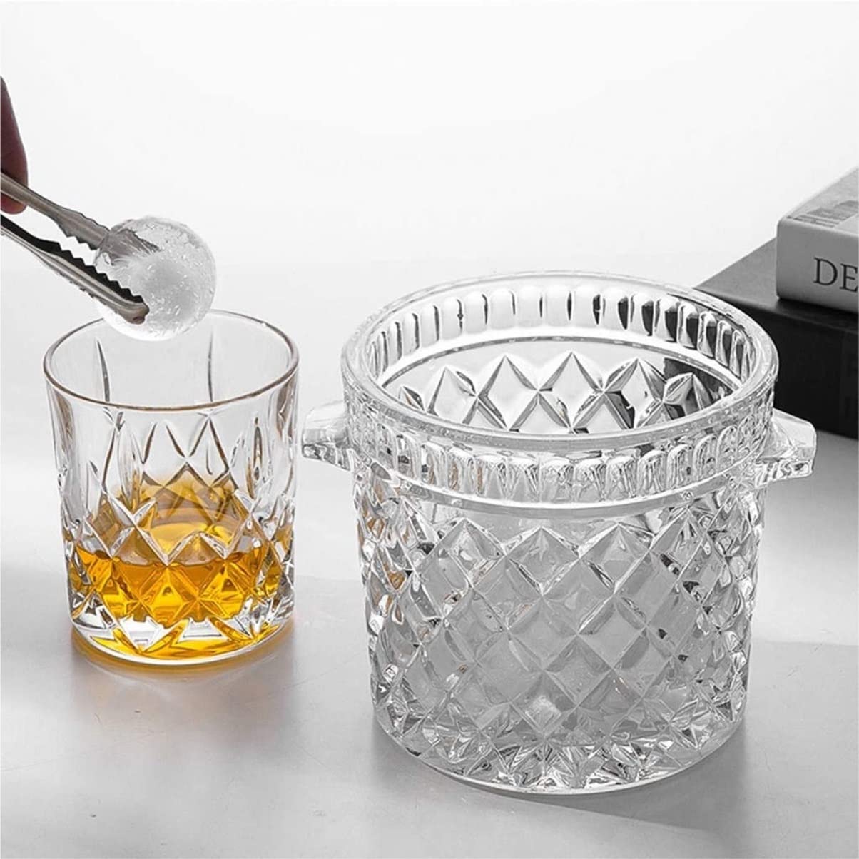 Cubiteras Cubo Enfriador Cubo De Hielo De Vidrio Cubo De Champán Portátil Cubo De Bebidas Actividades De Fiesta Y Camping Champán Cubeta de Hielo