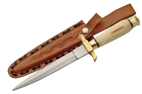 SZCO Supplies 12.5-Inch Renaissance Dagger with Genuine Bone Handle, Stainless