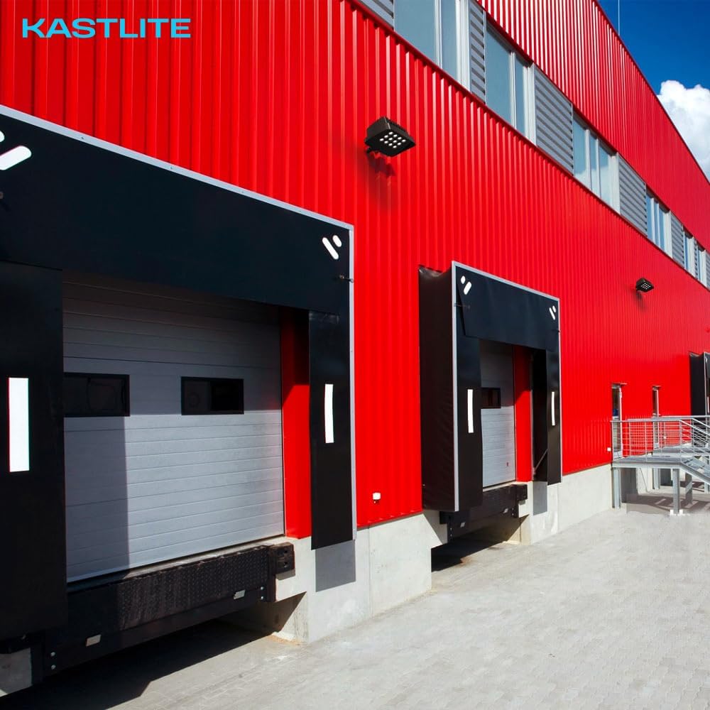 KASTLITE 45-Watt Commercial Outdoor Photocell LED Flood & Spot Light with Knuckle, 5000 Lumens 4000K Dusk to Dawn Security Lighting - Die Cast Aluminum Floodlight, Bronze