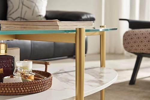 Miniatura 8 de Shrine Mesa de centro de cristal blanco, diseño moderno