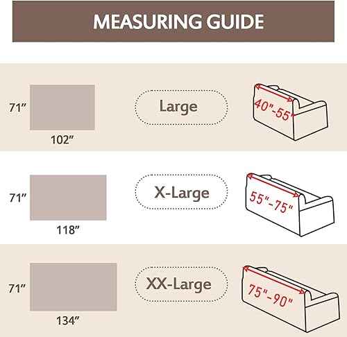 Miniatura 9 de Homcosan Funda reversible para sofá de 2 plazas, con borlas, protector de sofá para mascotas, niños y mascotas, tamaño grande