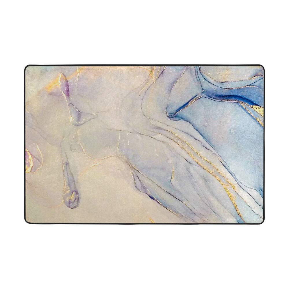 Tapis de sol marbre lavable et antidérapant pour le salon ou la cuisine