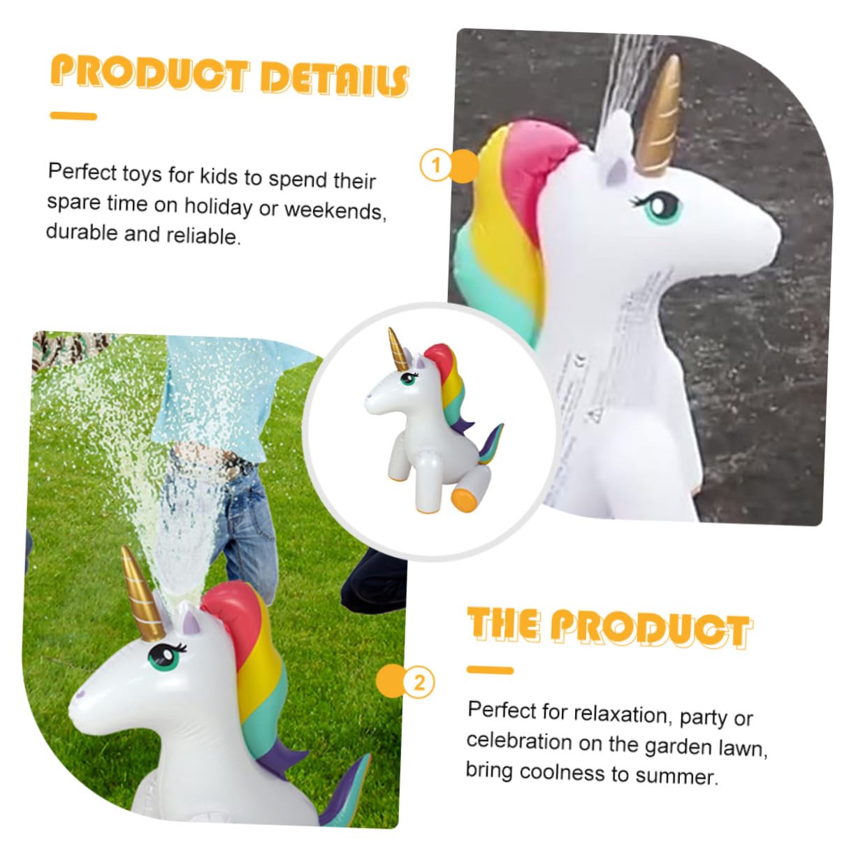 Spruzzatore Gonfiabile Unicorno Giocattolo Pvc per Ragazzo Ragazza