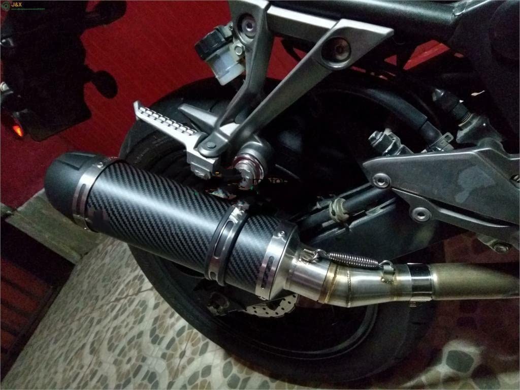 Motorrad Endschalldämpfer Slip On Für Z250 2008-2015 Für Ninja 300 2013-2016 Für Ninja 250R 2008-2012 Auspuff Motorrad Auspuff Mittelrohr Motorrad Auspuff Mit