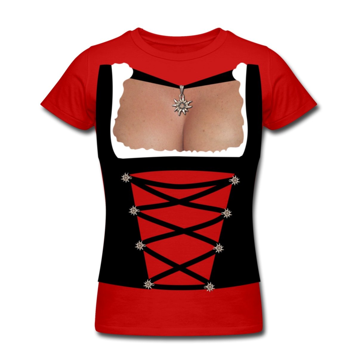 Spreadshirt Women's Dirndl cleavage Shirt