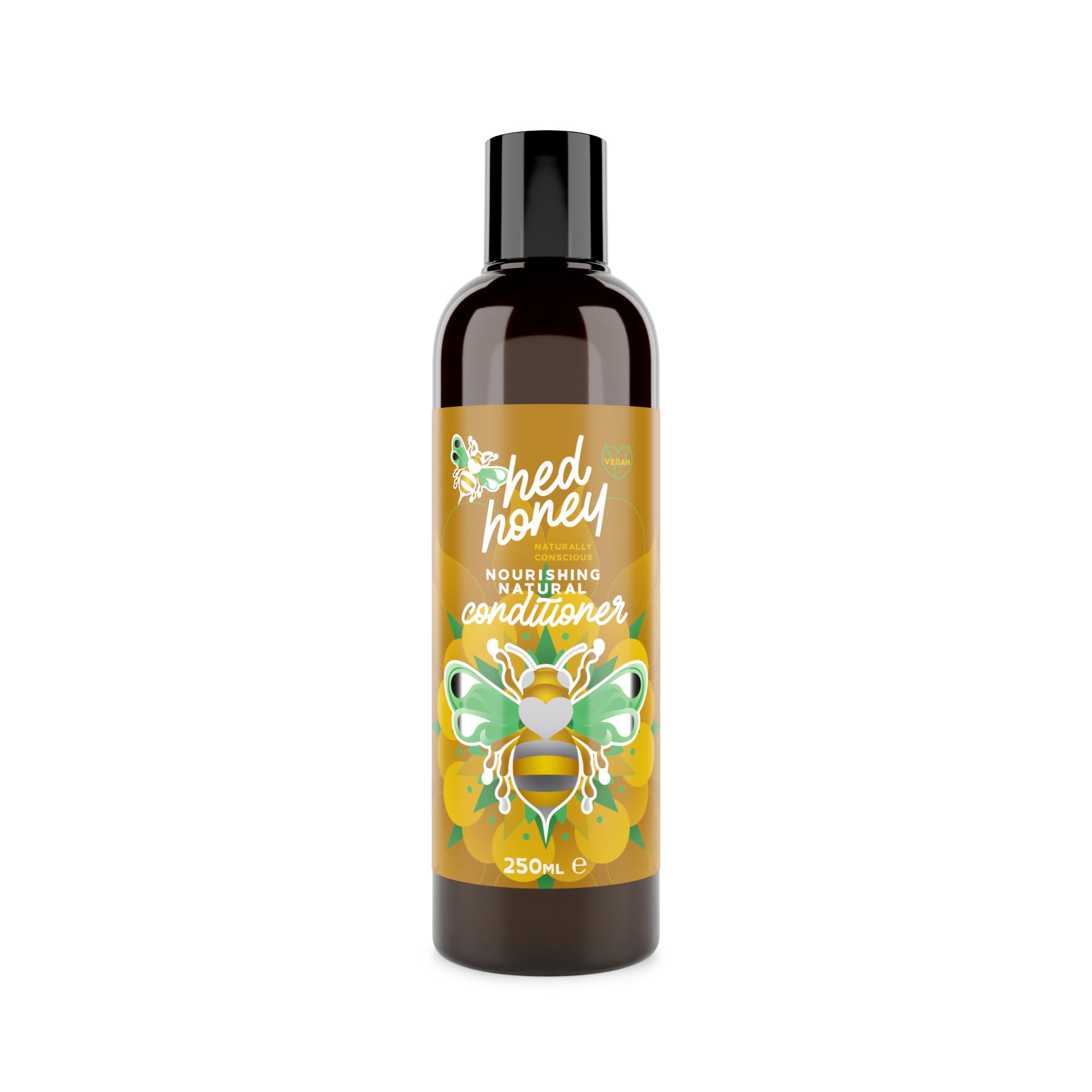 HedHoney Naturals NOURISHING NATURAL CONDITIONER 250ml, Vegan, Sulphate Free, Fragrance Free Hair Conditioner with Rosemary
