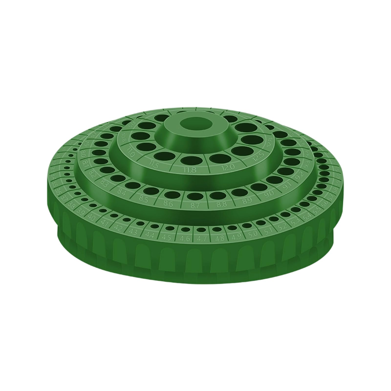 Rgybao Blue Drill Bit Holder Multiple Layer Organizers Rotating Bur For Workshop Tool Secure Antislip Base Rotating Bur