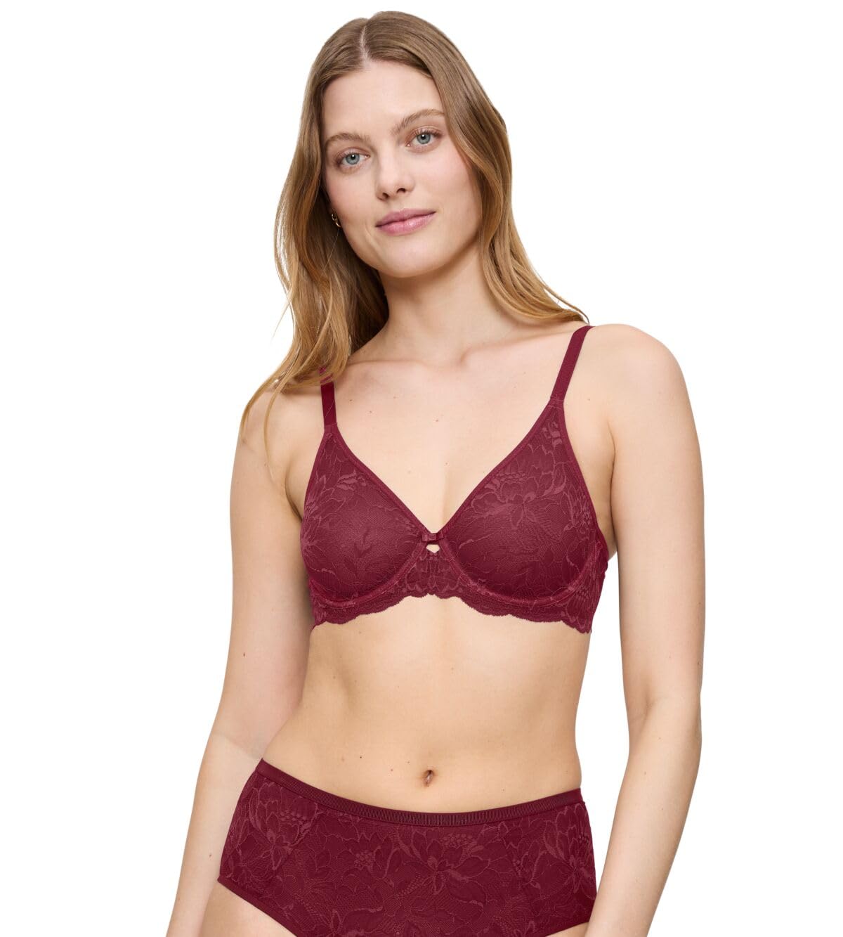 Triumph Women's Amourette Charm T W02 Bra, Sweet Marsala, 75F