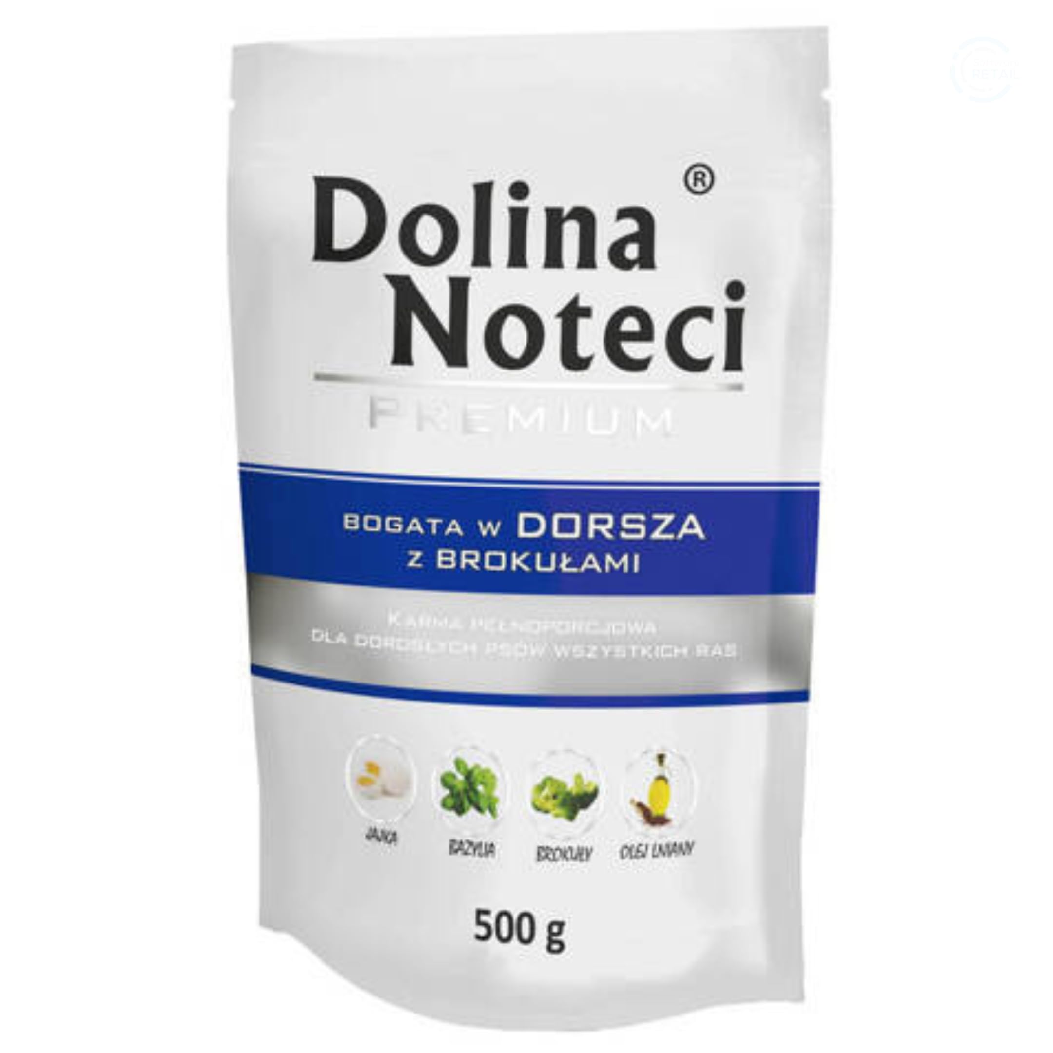 Dolina Noteci Premium Wet Dog Food, Cod with Broccoli, Gluten-Free (500g) โ image 1