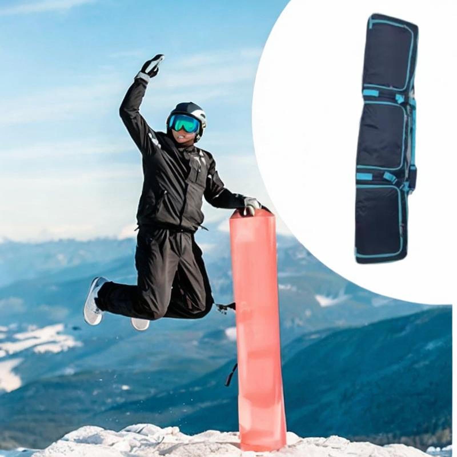 Borsa portasci e snowboard con ruote, grande capacità, per riporre gli sci in inverno