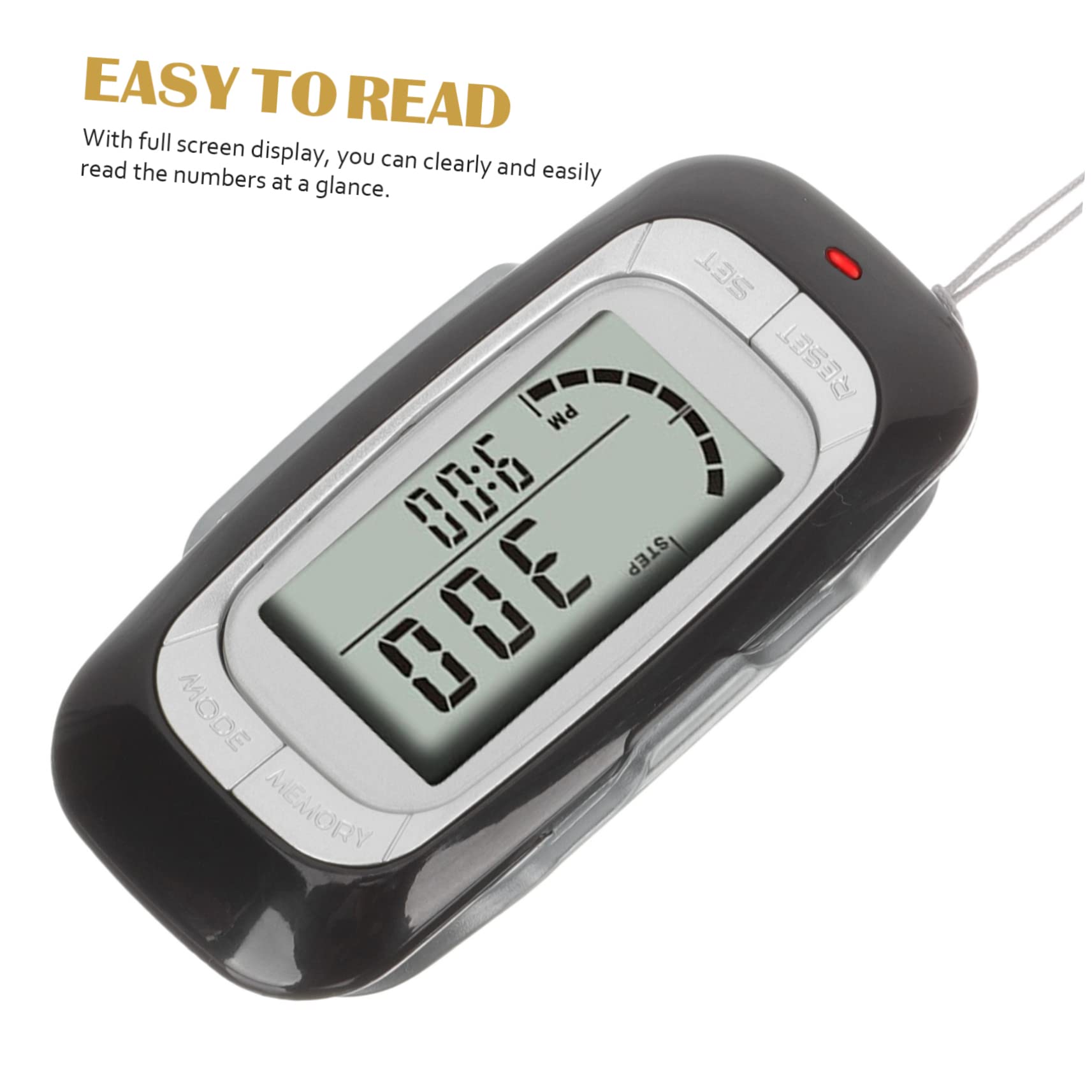 BESPORTBLE 4 Pièces podomètre 3D Compteur de Calories Step COMPTOR Work Femmes Suivi des Pas Marcher podomètre Simple de Poche Multifonctionnel Compteur de Marche 3D Abdos