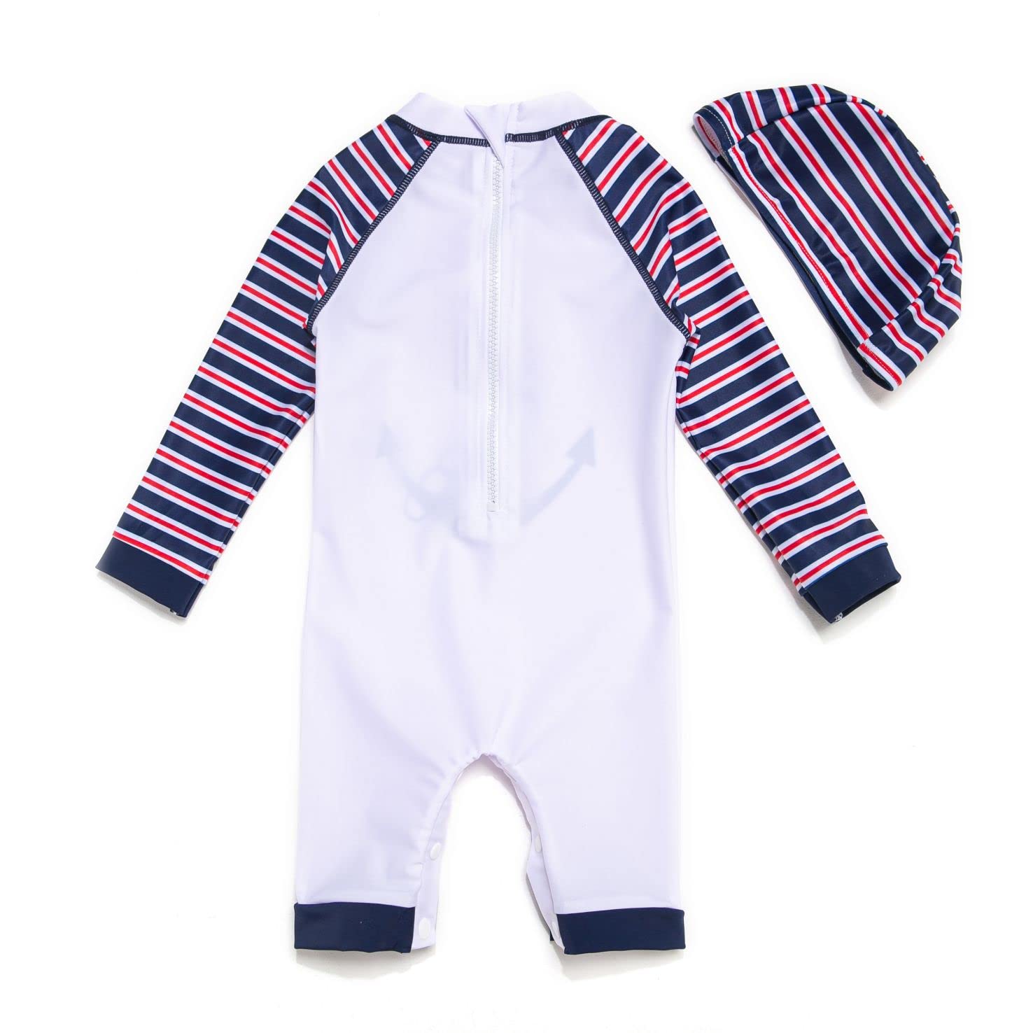 BONVERANO Baby Junge EIN stück 3/4 der ärmellänge UV-Schutz 50+ Badeanzug MIT Einem Reißverschluss…
