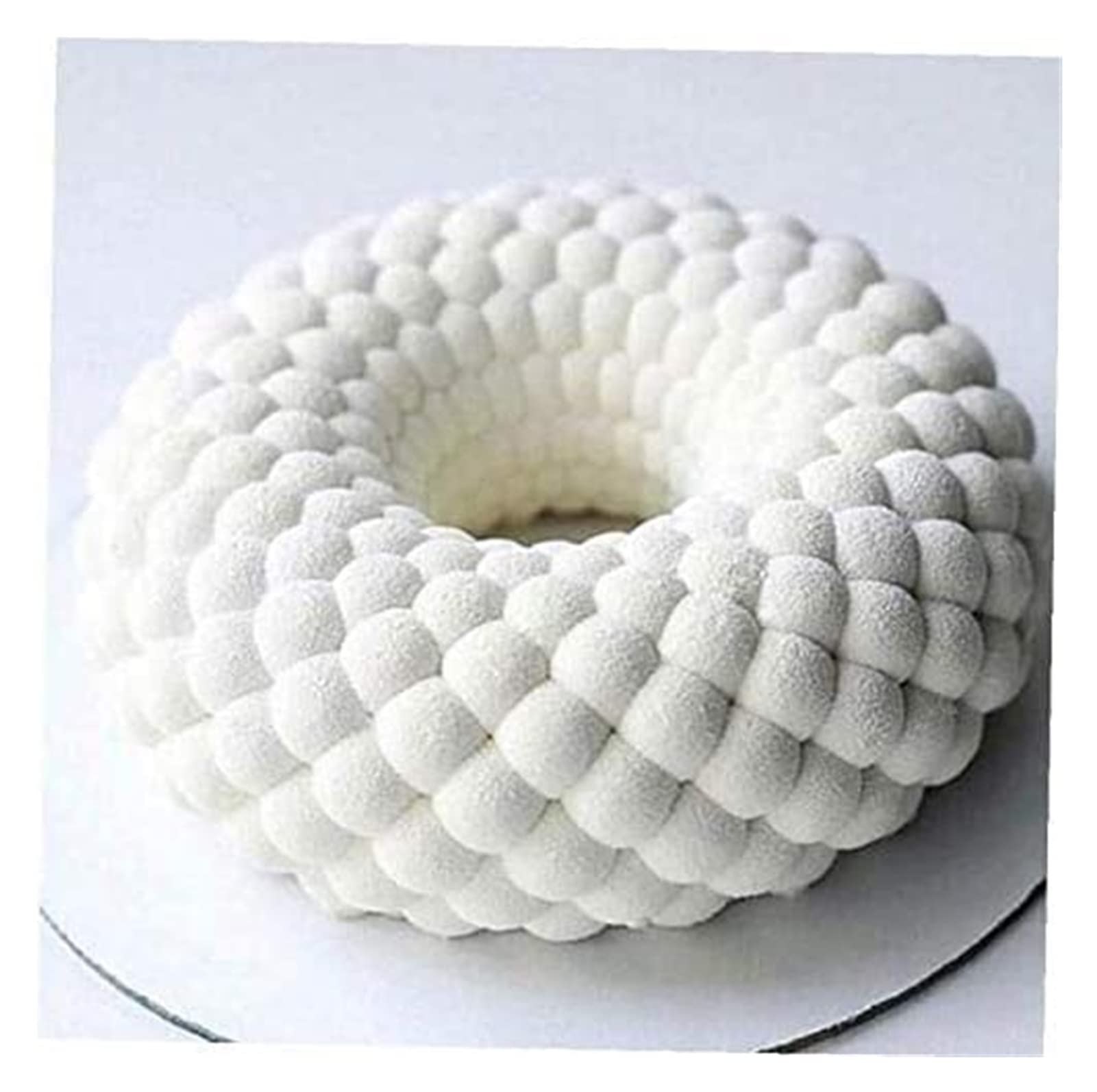 Moldes de bricolaje hechos a mano for hacer arte, moldes de silicona for tartas, molde redondo for postres, molde de silicona for hornear donuts for hornear en casa, molde de silicona