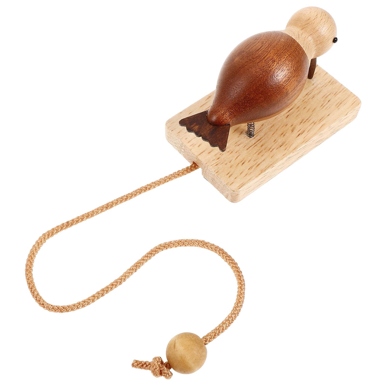 Llamador decorativo de madera en forma de pájaro carpintero para regalo