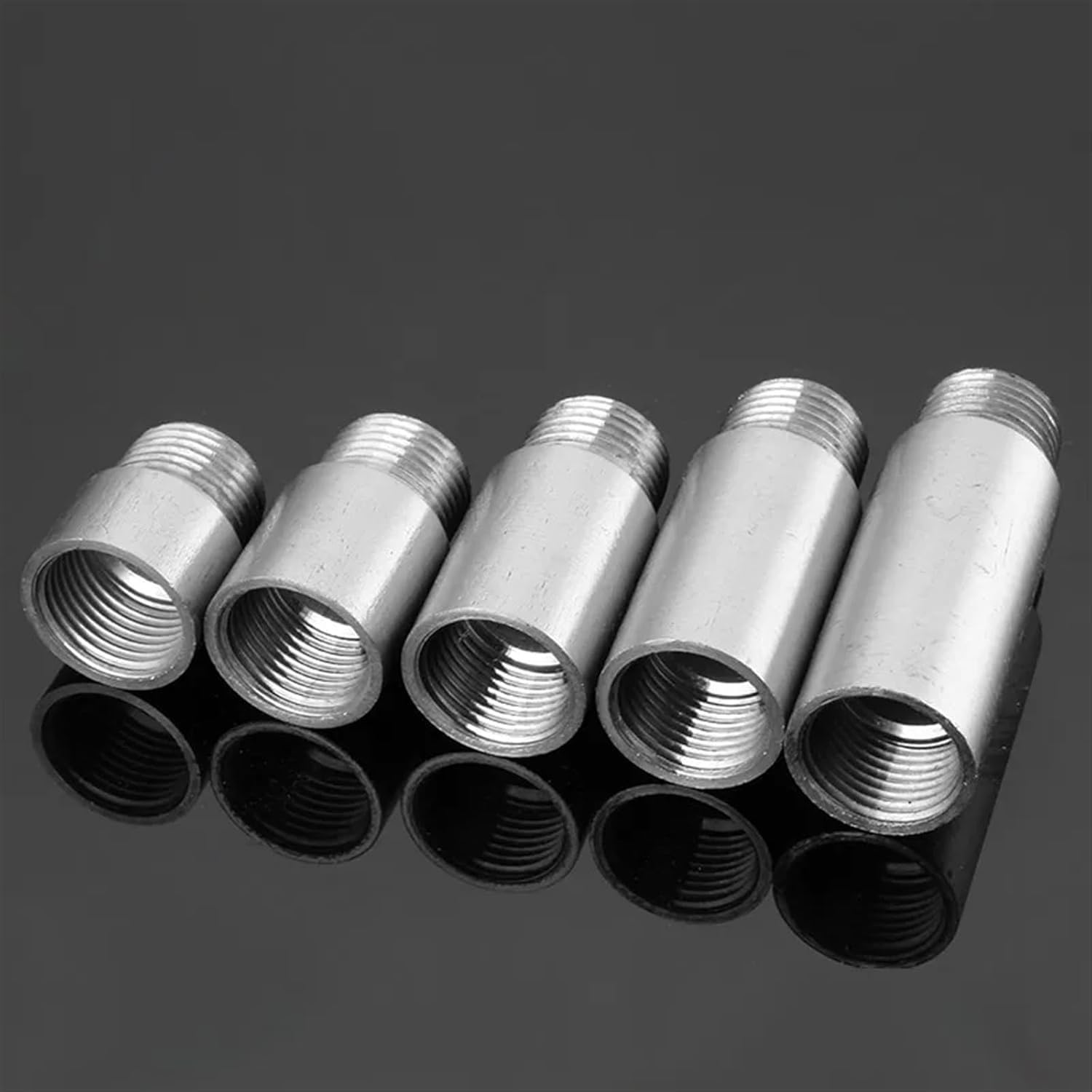 Accesorio de tubería, 1 Pieza, Tubo de extensión de Rosca Macho x Hembra, Adaptador de Conector de tubería sin Costura de Acero Inoxidable 304, Longitud de 1/2 "2,5-100 cm(1/2"*20 cm)
