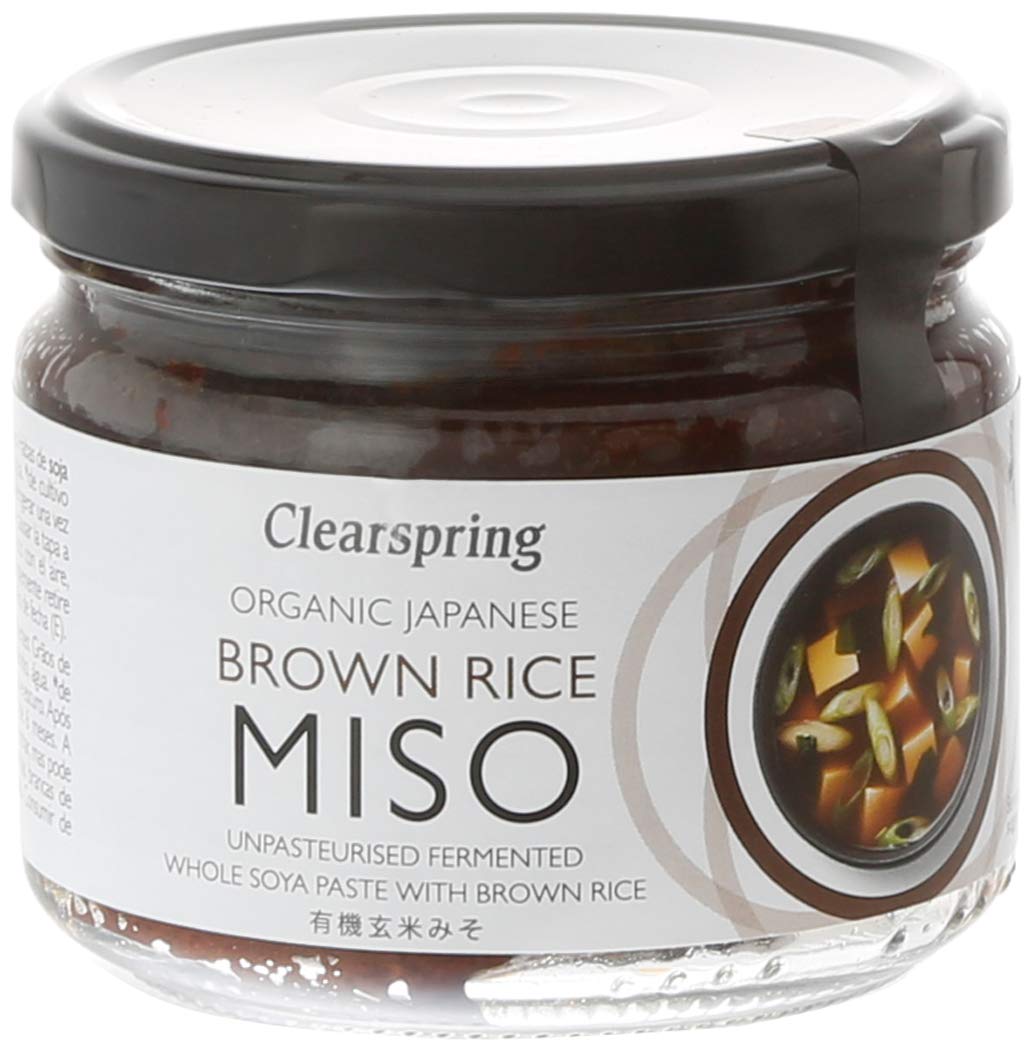 Clearspring Genmai Miso No Pasteurizado, Pack de 1 x 300 g