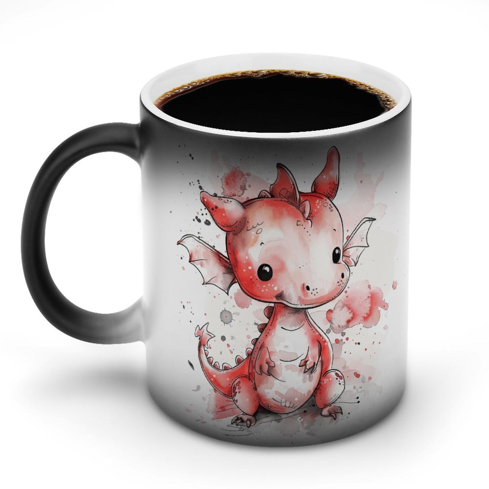 Amazon.com: KLOPH 12Oz Ceramic Mug Thermochromic Coffee Cup Personalized  Color Changing Tea Cups Thermal Induction Discoloration Novelty Ink Style  Dragon Coffee Mug Magic Funny Art Mug : Home & Kitchen