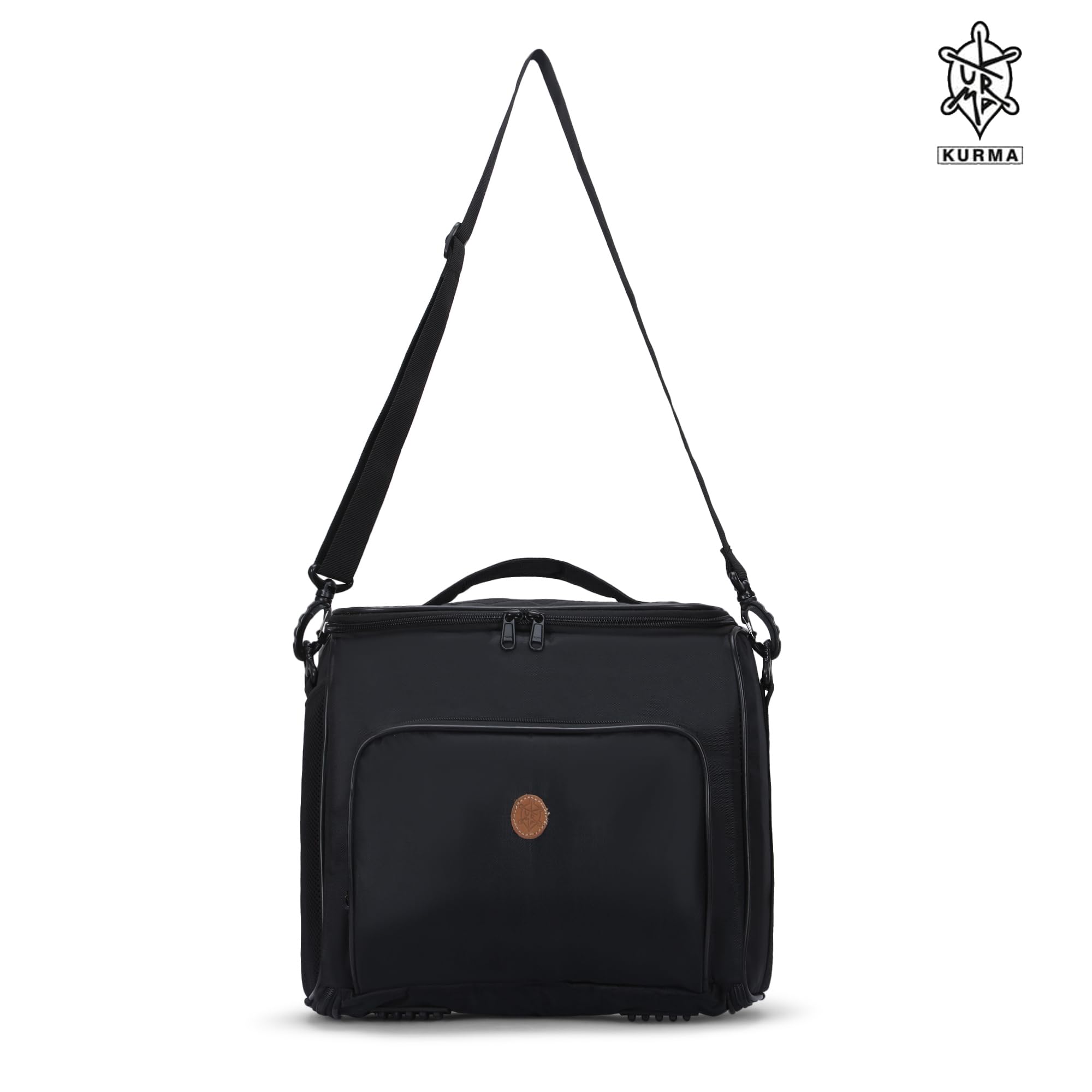 KURMA Cinema Sack 9.5 Liter Polyester Professional Portable Projector Travel Bag and Carrying Case with Soft Detachable Shoulder Strap fits 13 Inch (KFBACBLK18-0724, Black) - Image 8 thumbnail