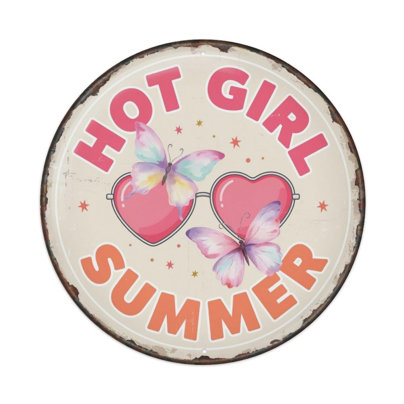 Hot Girl Summer Y2K Metal Tin Sign Plaque