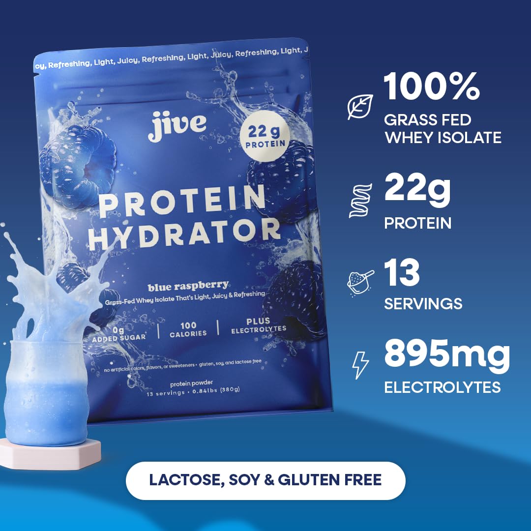 Protein Isolate Blue Raspberry Snapklik.com : Clear Protein Powder - 22g Grass-Fed Whey Isolate, 13 ...