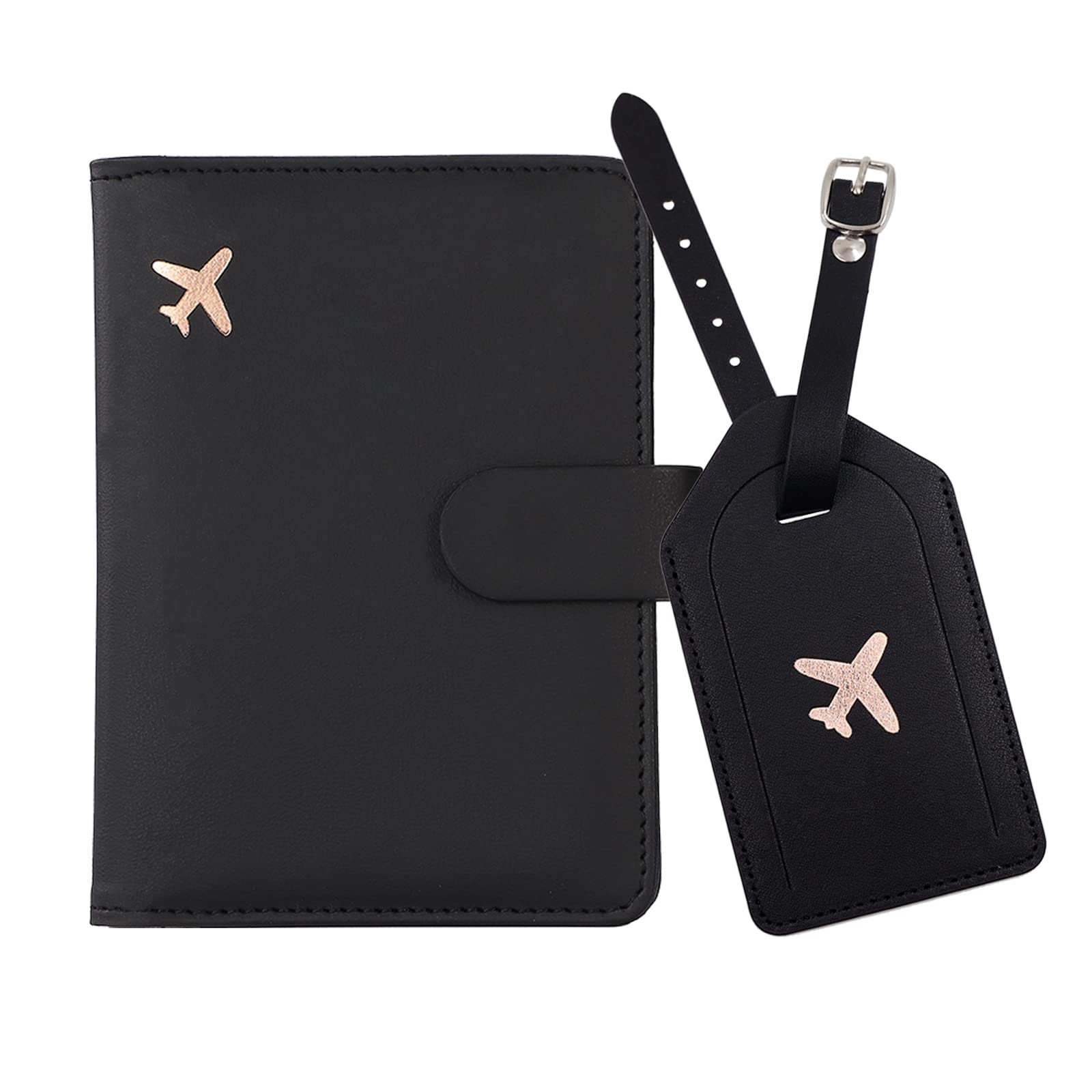 Melsbrinna Passport Holder, Passport Holder with Card Slots, Cute Passport Case for Women/Men, Waterproof RFID Blocking Travel Wallet