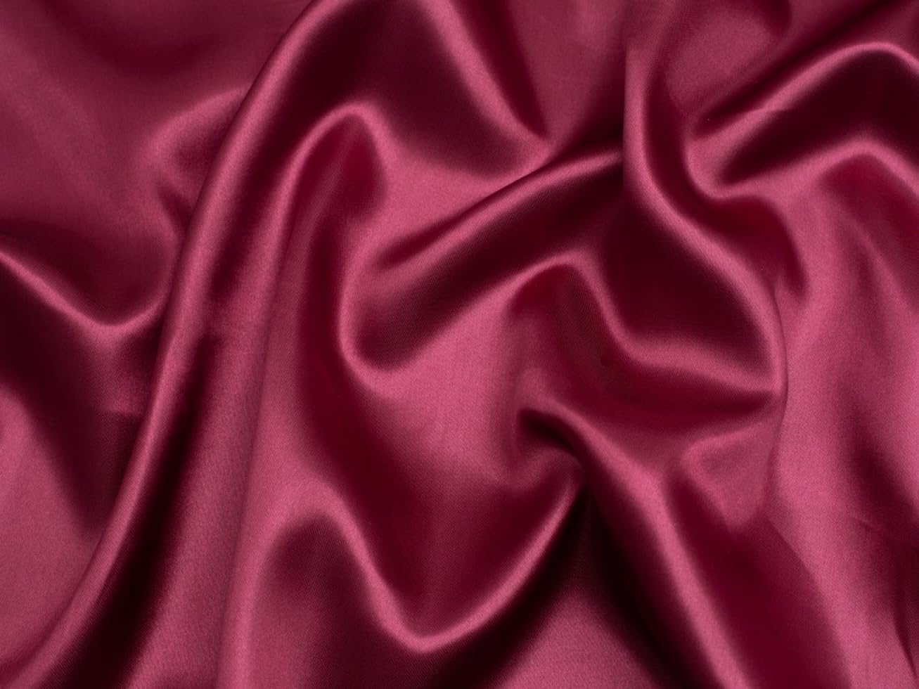 Minerva Core Range Liquid Satin Fabric Wine - Lightweight & Suitable for Dressmaking - Approx Width: 150cm / 60" - Sold per metre