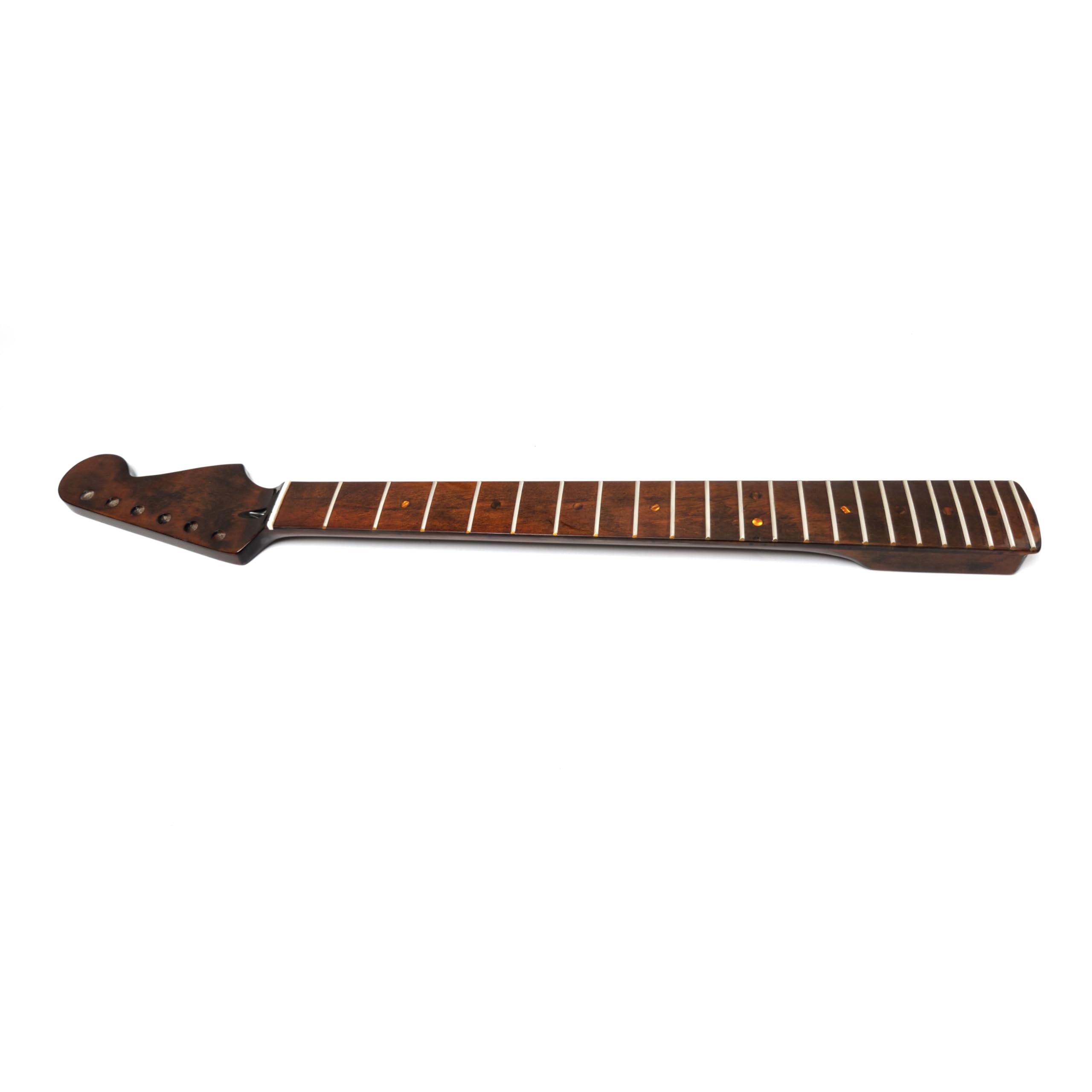 Guitar Neck, Maple Guitar Neck, Rosewood Fingerboard, for Fender Strat Style Guitar Replacement Parts (A-Tuning Rod (Top of Neck))