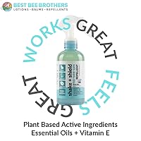 Vista 4 de Best Bee Brothers Shake + Shield No-See-Ums Gnat Spray – Spray corporal no graso fabricado con ingredientes a base de plantas, 8 onzas + 2 onzas.