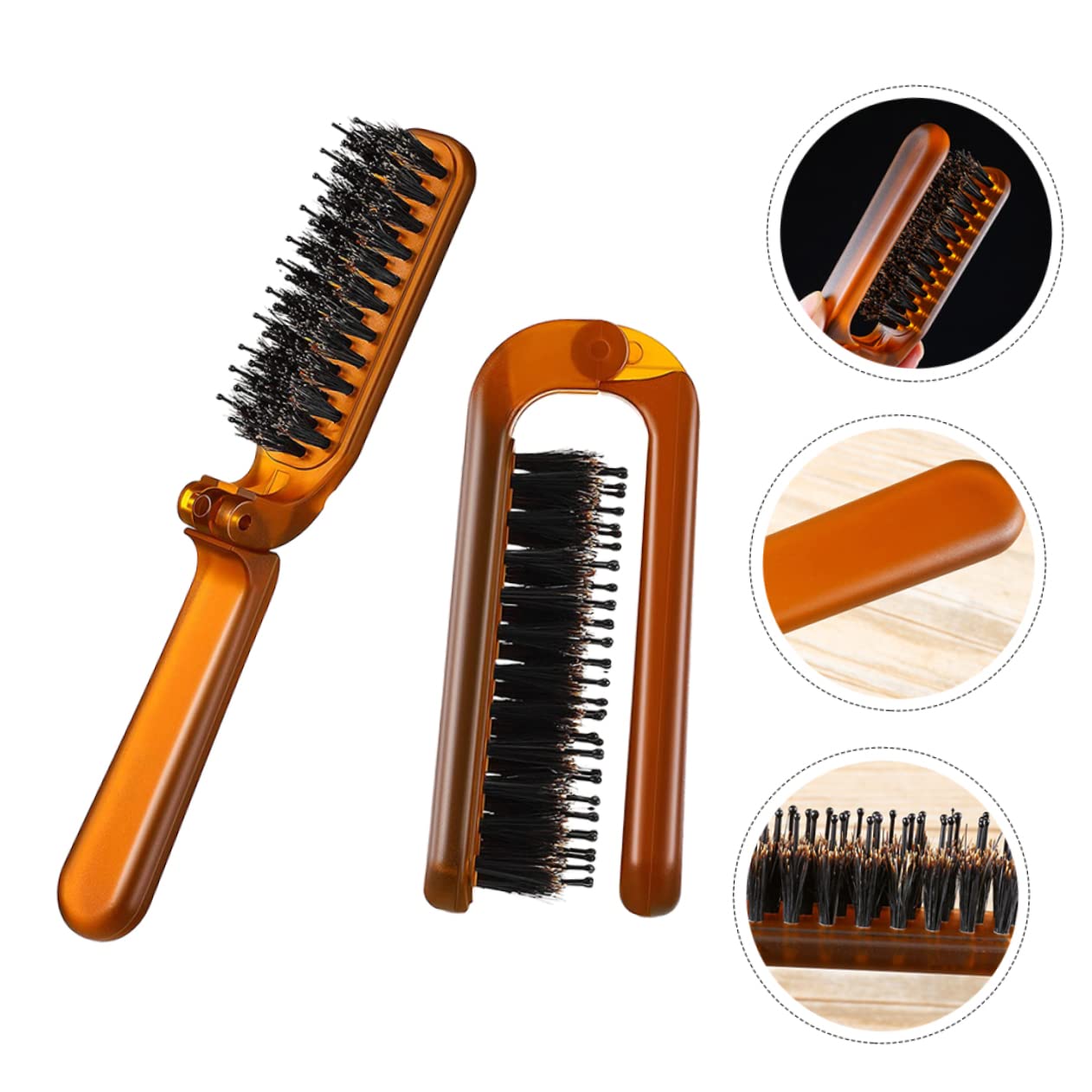 MAGICLULU 4 Juegos De Peines Para El Cabello Multifunción De Viaje Cómodos De Bolsillo 2 Unidades X 4
