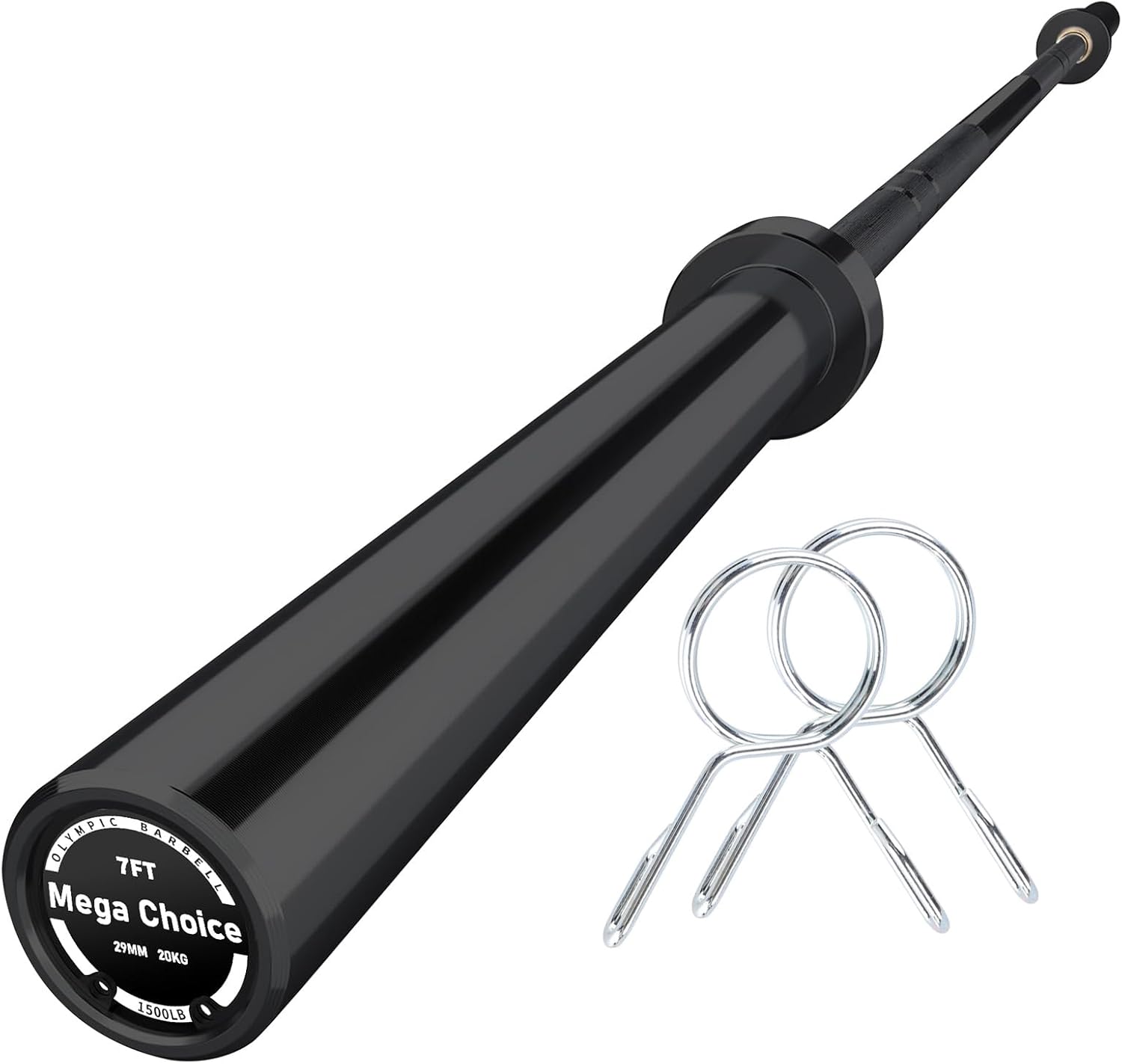 Barbell for Home Gym, 500LB to 1500LB Capacity with Copper Sleeves, for Weightlifting & Powerlifting (Multiple Sizes: 4FT Short b-Ar, 47" EZ Curl b-Ar, 7FT Power b-Ar)