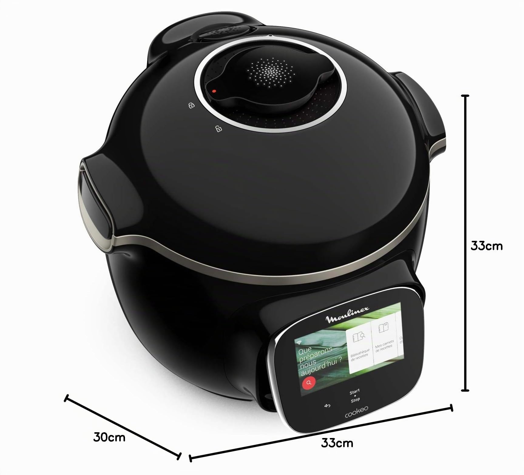 Moulinex Cookeo Touch Multicooker, intelligent, Hochdruck Touch Connect WiFi Schwarz