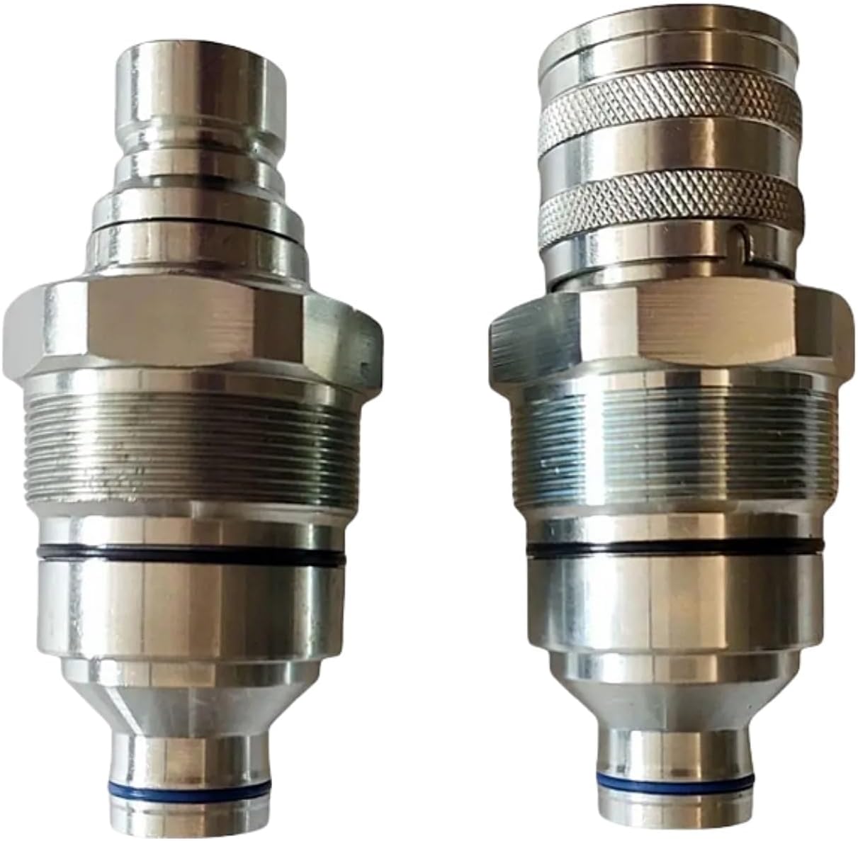 Flat Face Coupler Kit AT406475 47396760 V1311-77140 373-6967 Compatible with John Deere Skid Steer Loader 318E 319E 320E 323E 326E 328E 329E 332E 333E