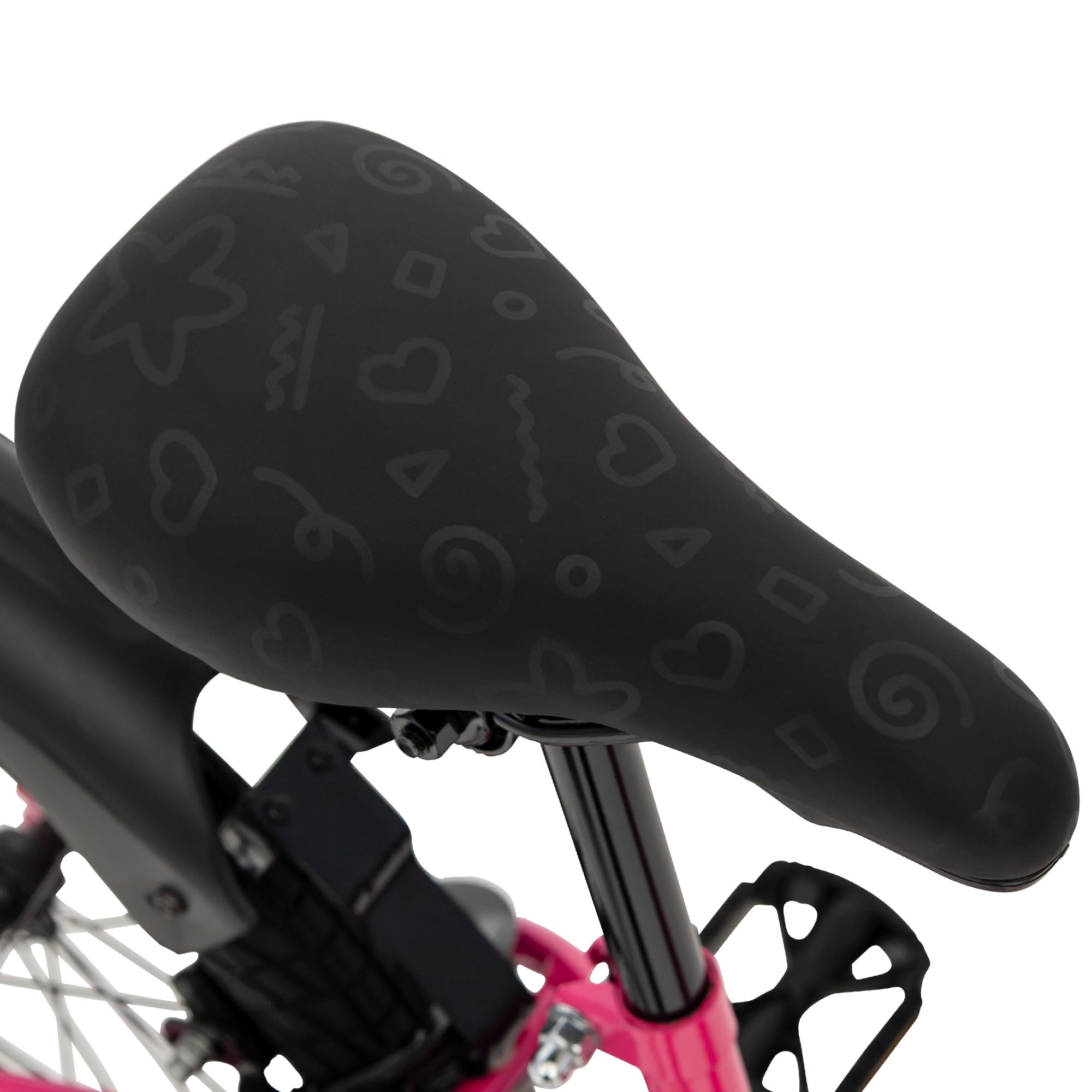 Huffy So Sweet - Bicicleta Infantil de 12/16/20 Pulgadas, Bicicleta para niños de 3 a 9 años, Marco de Acero, Frenos de Mano, sillín Ajustable, Color Blanco, Rosa y Azul