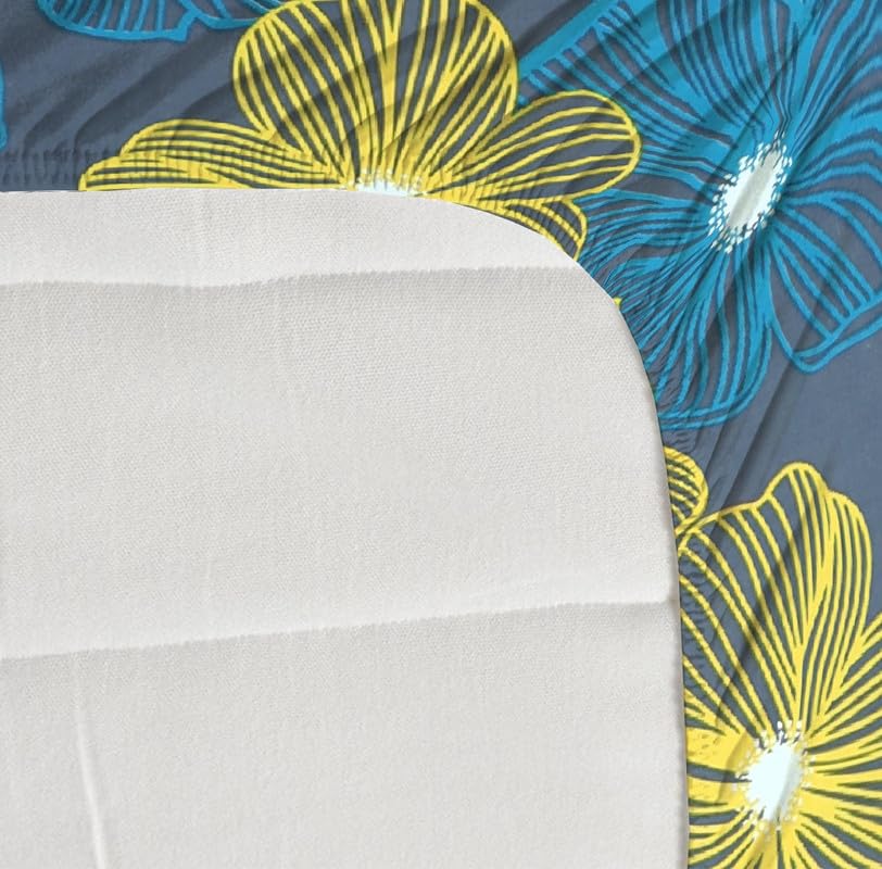 Image of NEW LEAF Premium Cotton Elastic Fitted Bedsheets with 2 King Size Pillow Covers | Double Bed with All Around Elastic 180 TC Supersoft |Size-72 King Sizex78+10 inches | Green & Yellow